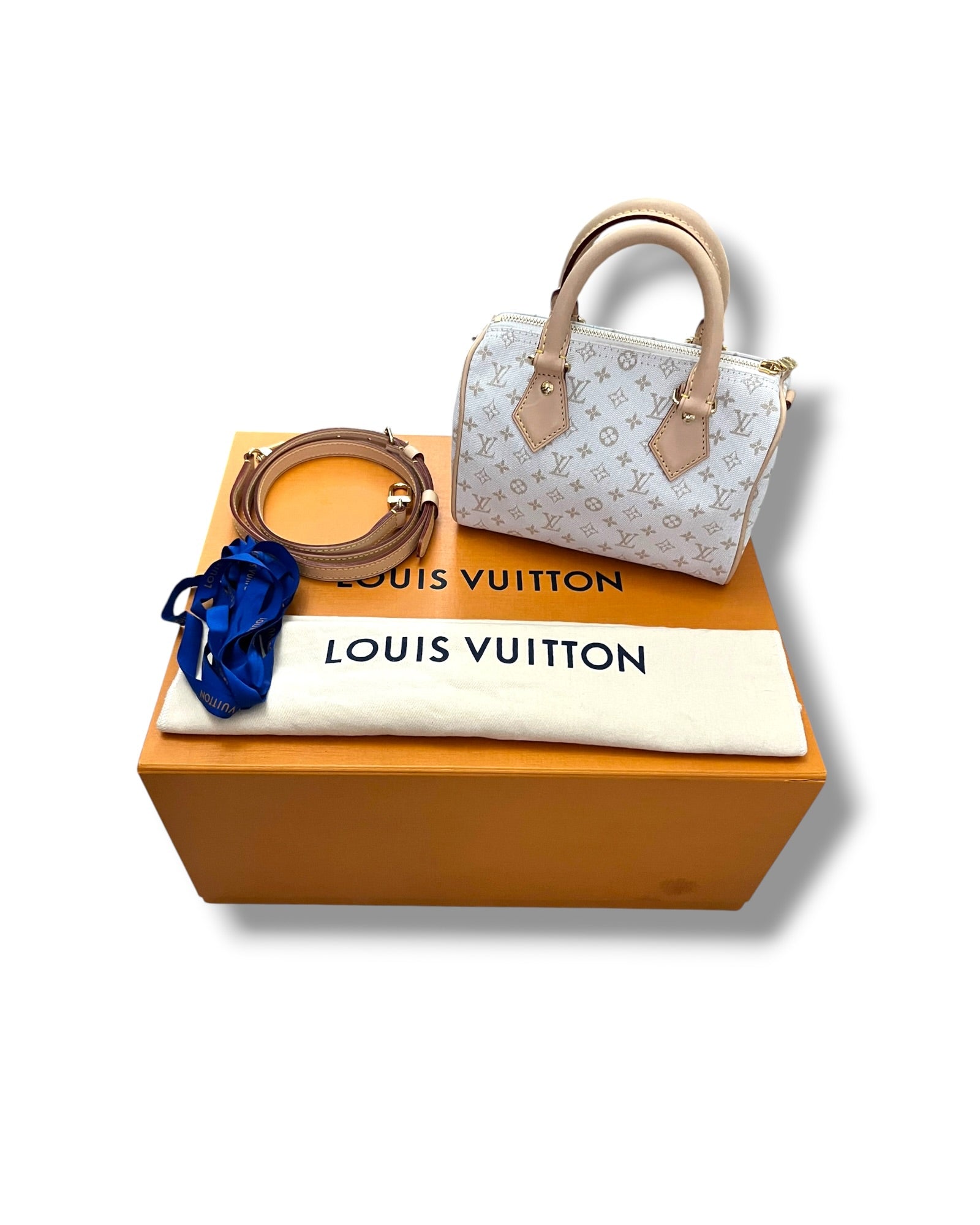 Louis Vuitton Speedy Bandoulière 20 – Mastic Cream Monogram - The Luxury Savvy