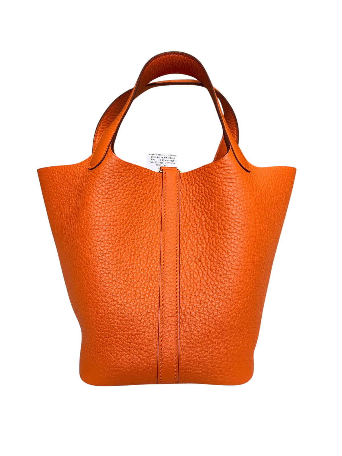 Hermès Picotin 18 Orange H Taurillon Clemence Gold Hardware