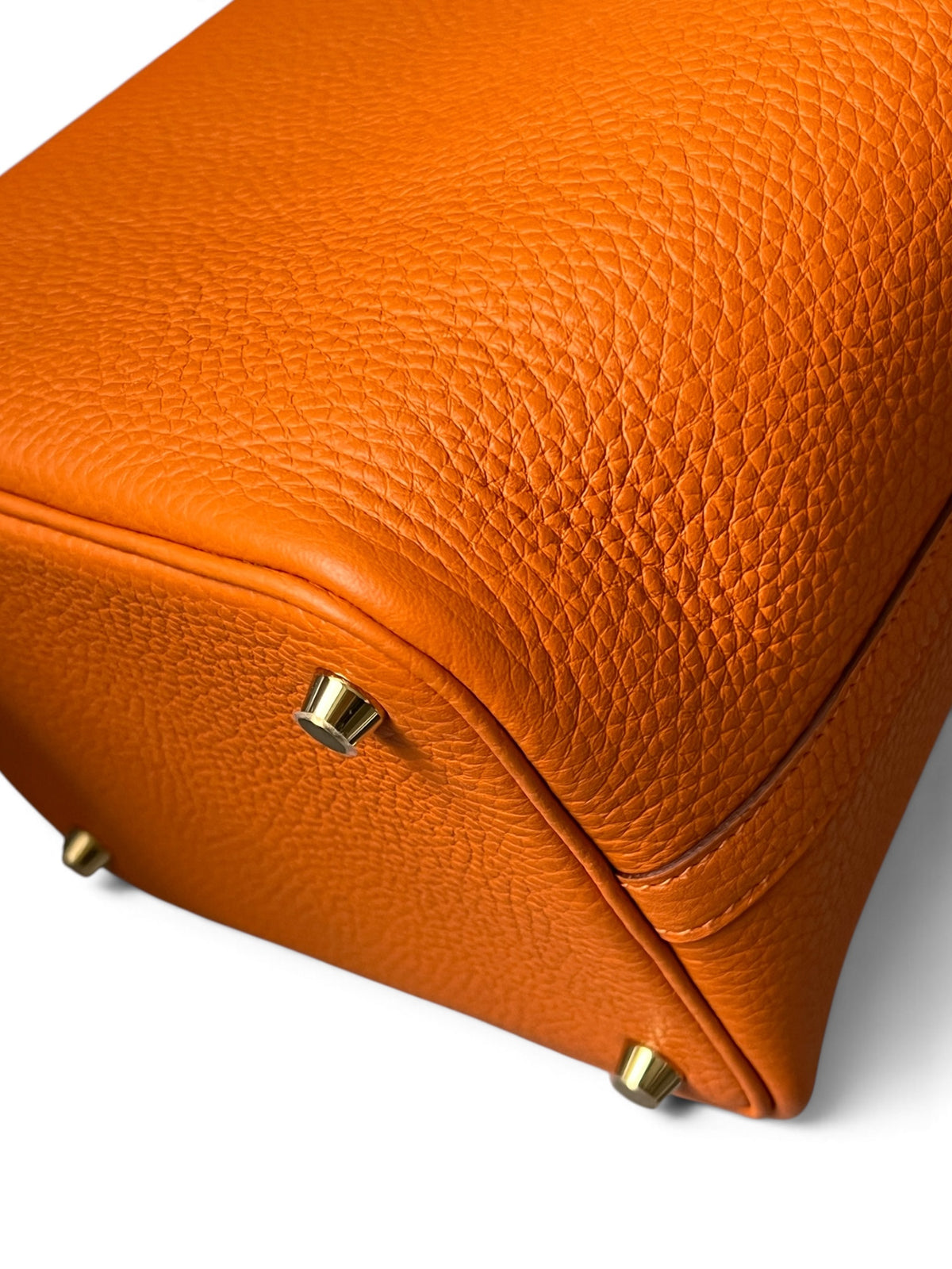 Hermès Picotin 18 Orange H Taurillon Clemence Gold Hardware