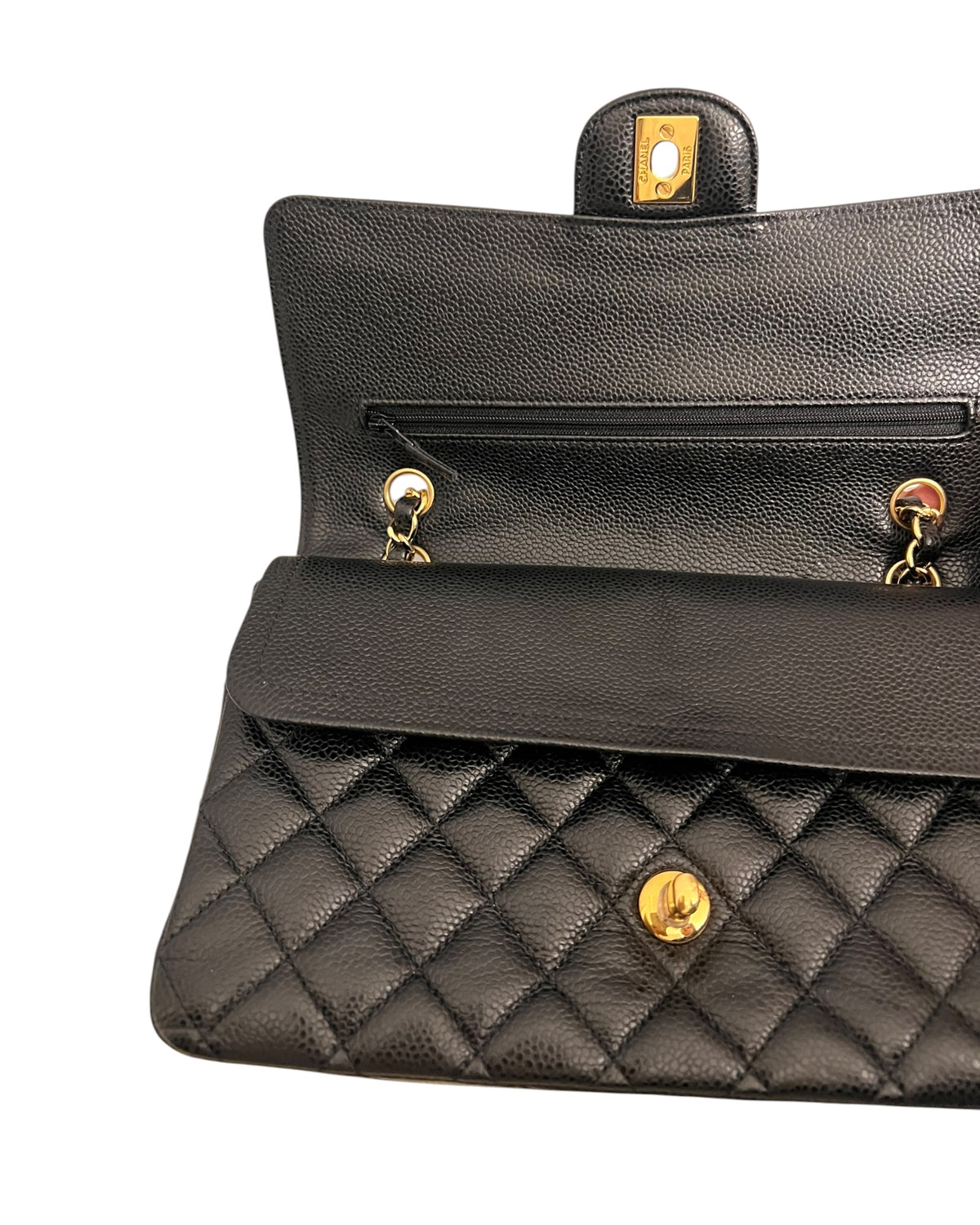 Chanel Classic Medium Flap Bag – Caviar Leather, Gold Hardware | Pre-Owned