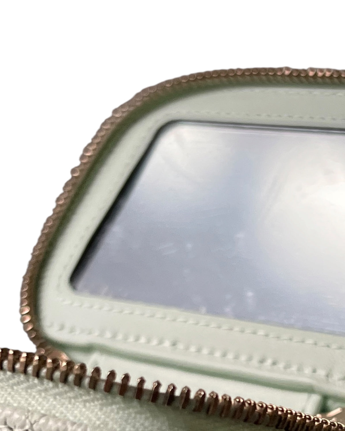 Chanel Mini Vanity Case Light Mint Green Caviar Leather Gold-Tone Hardware