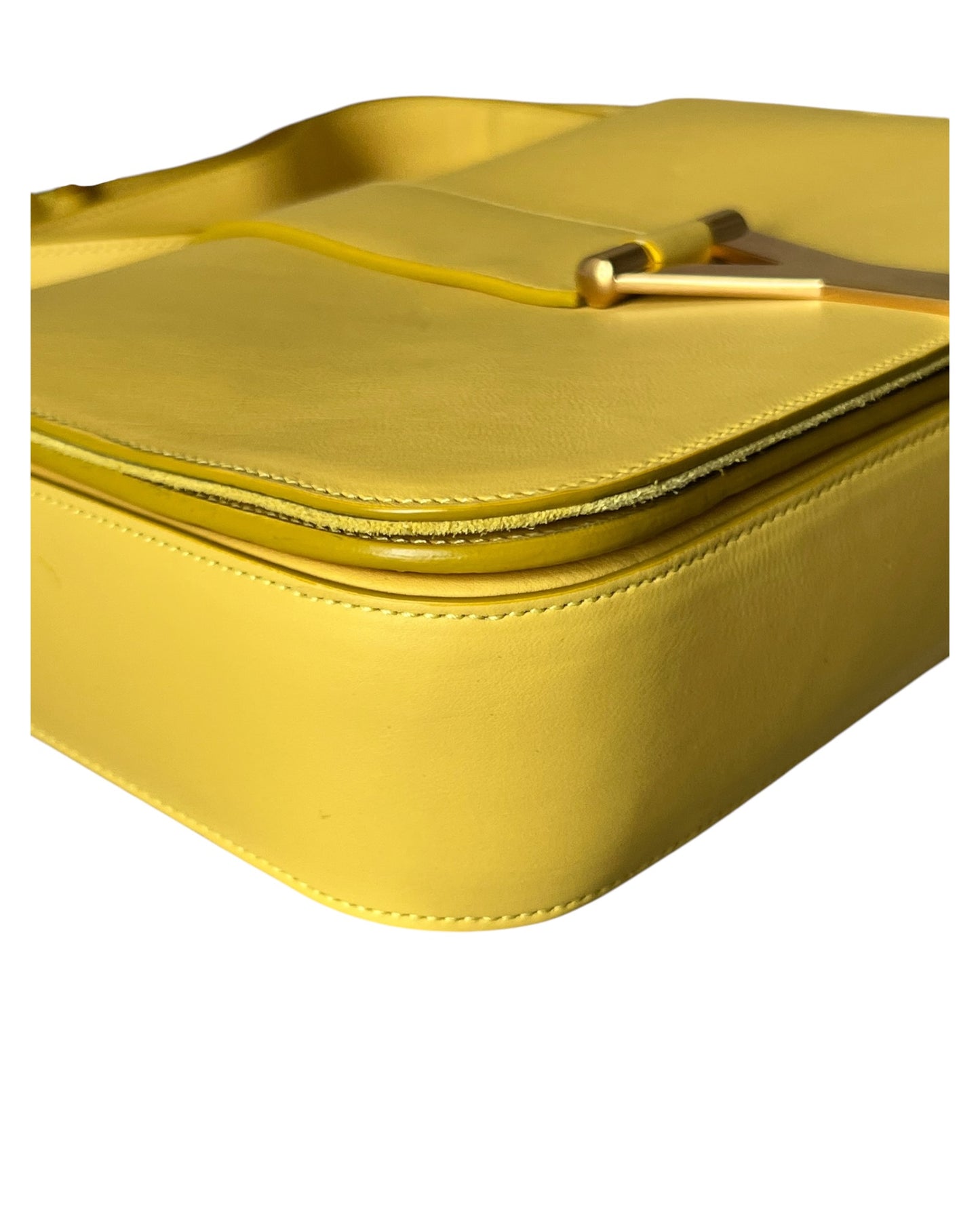Saint Laurent Crossbody Bag - Yellow - Gold Hardware