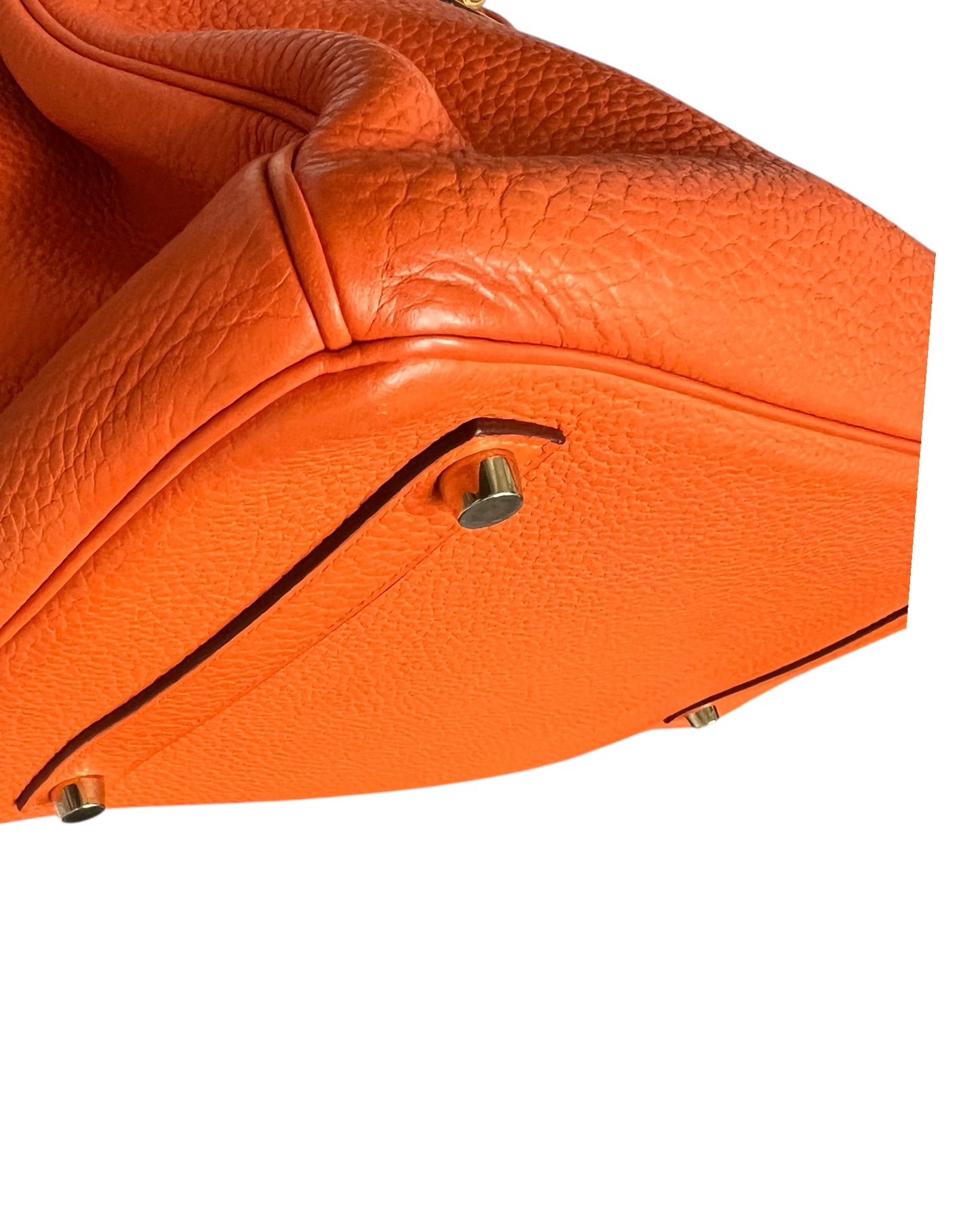 Hermès Birkin 35 Orange Clemence Leather | Very Good Pre-Owned Condition - The Luxury Savvy