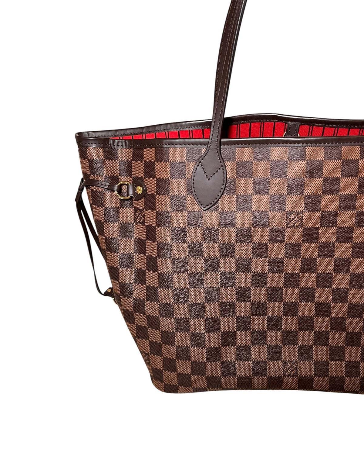 Louis Vuitton Neverfull MM Damier Ebene Canvas Tote Bag
