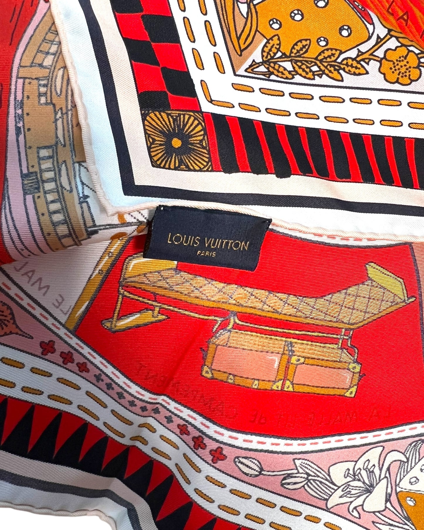 Louis Vuitton Jeu de Louis Silk Scarf 90 x 90