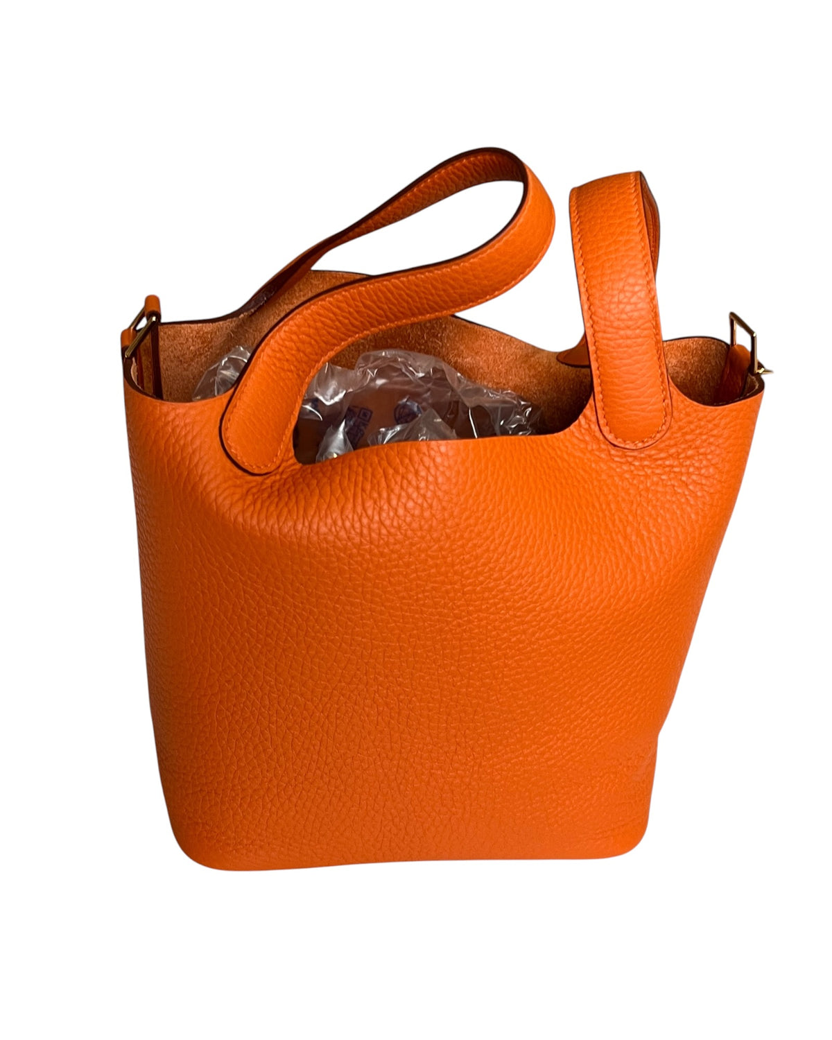 Hermès Picotin 18 Orange H Taurillon Clemence Gold Hardware