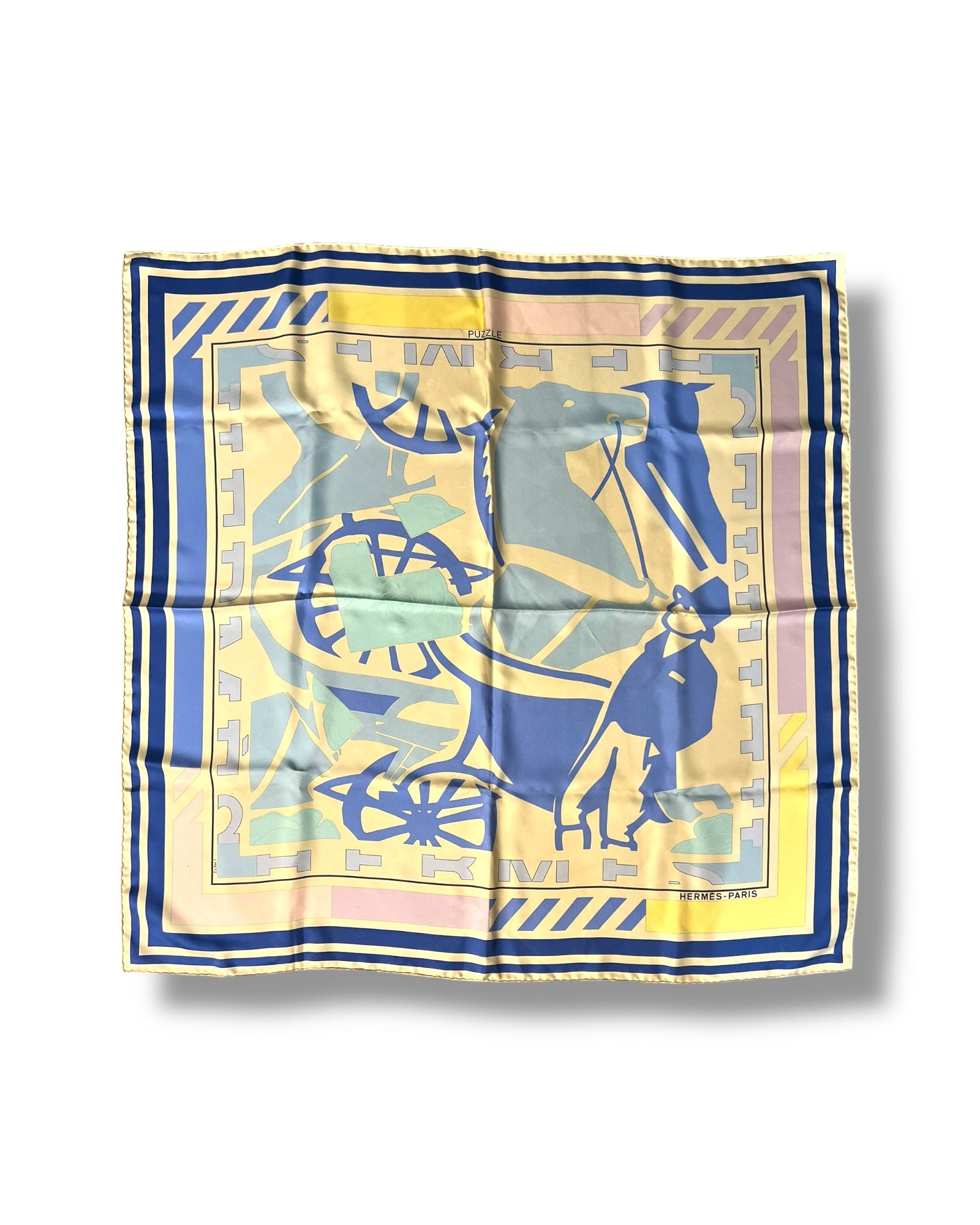 Hermès Puzzle II Silk Scarf 90 × 90 cm