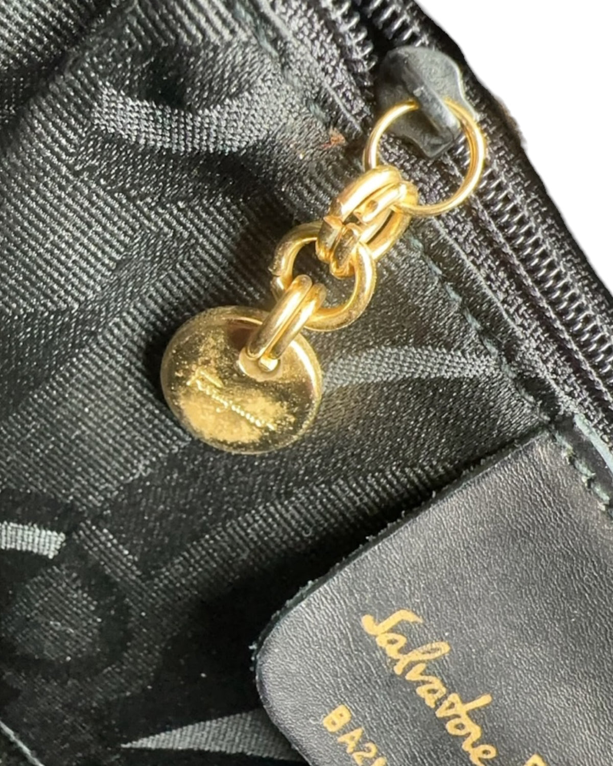 Salvatore Ferragamo Vara Bow Black Leather Handbag