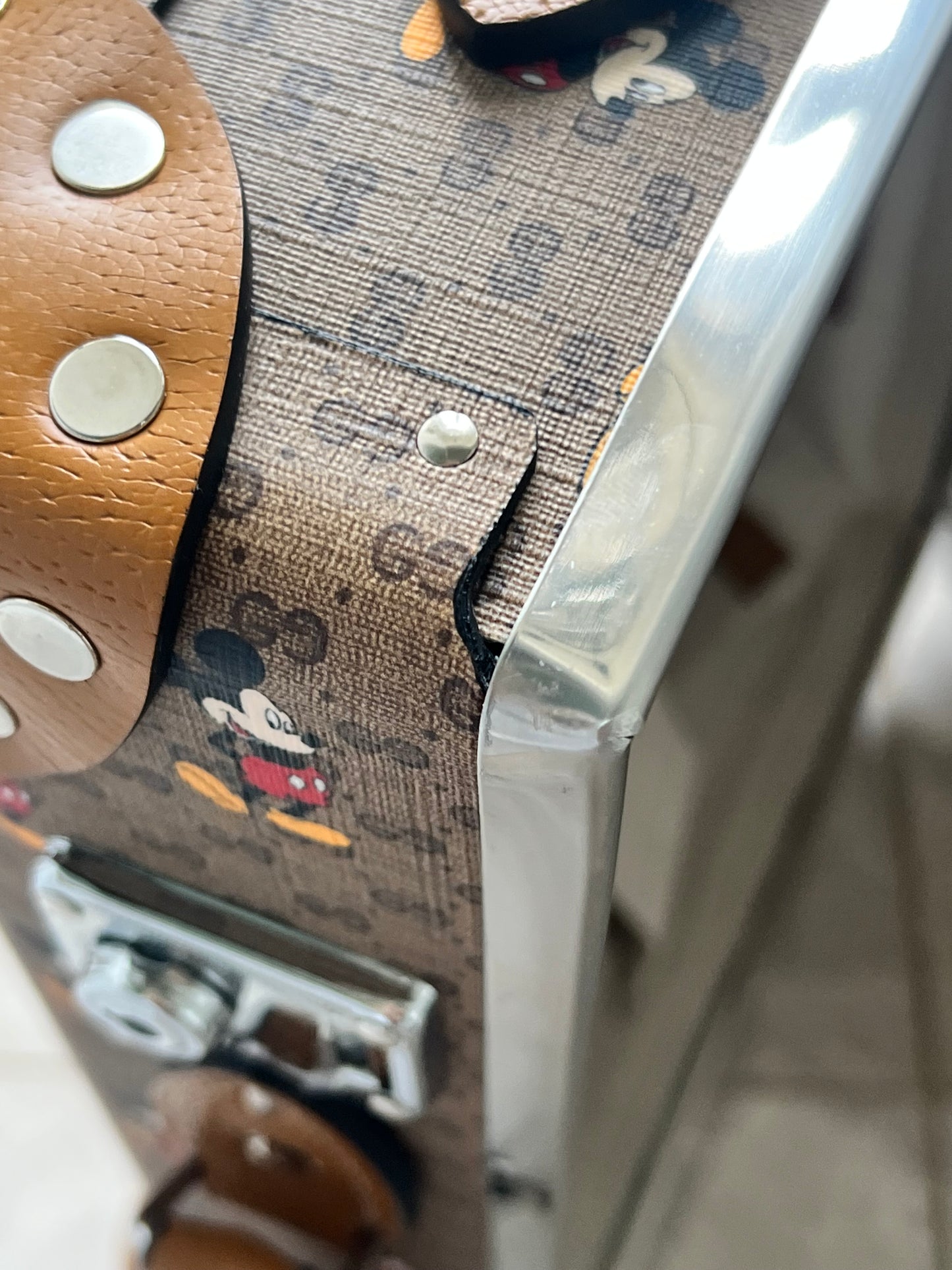 Gucci x Disney Mickey Mouse GG Supreme Suitcase