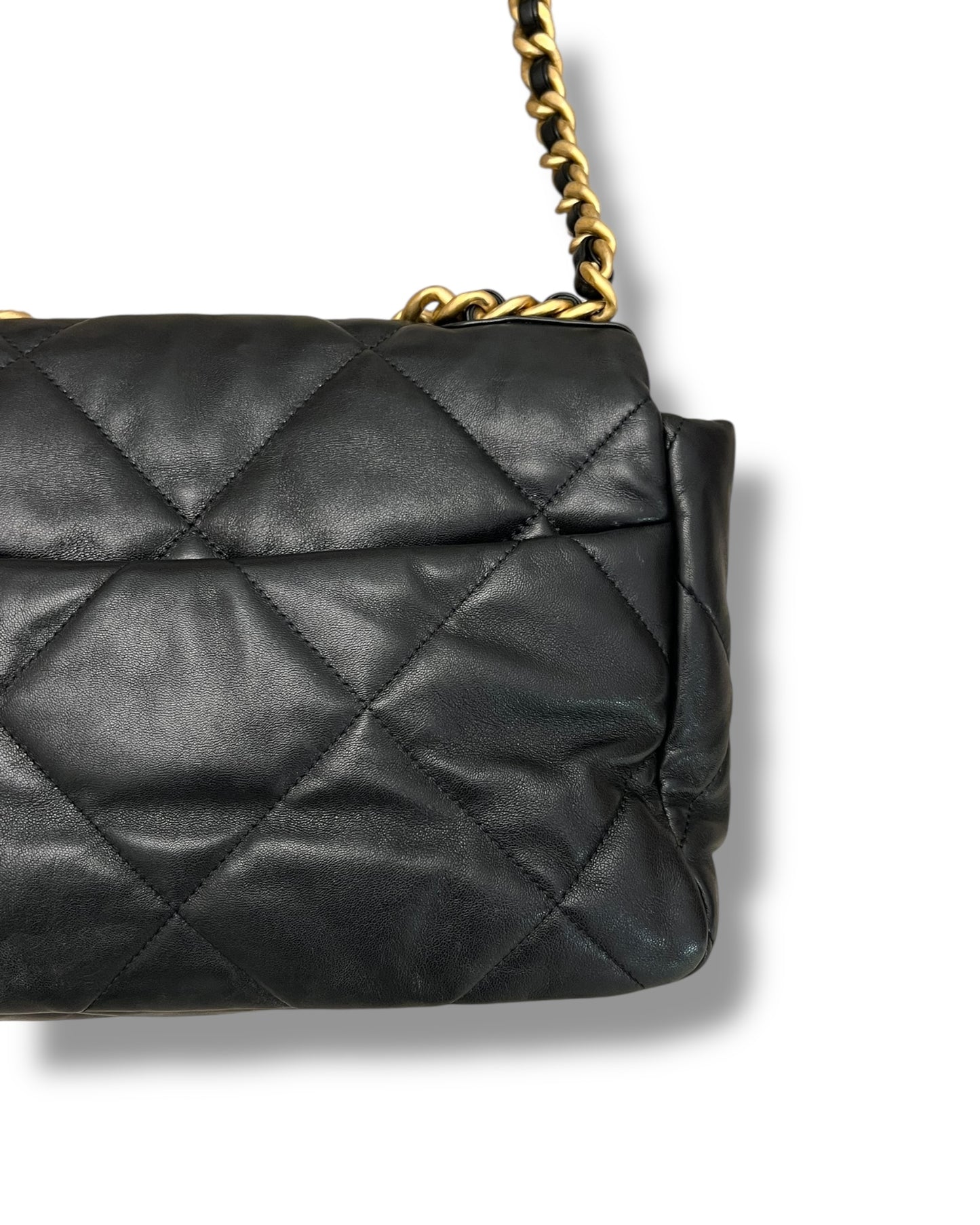 Chanel 19 Large Flap Bag – Black Lambskin, Mixed Hardware – (22P Collection)