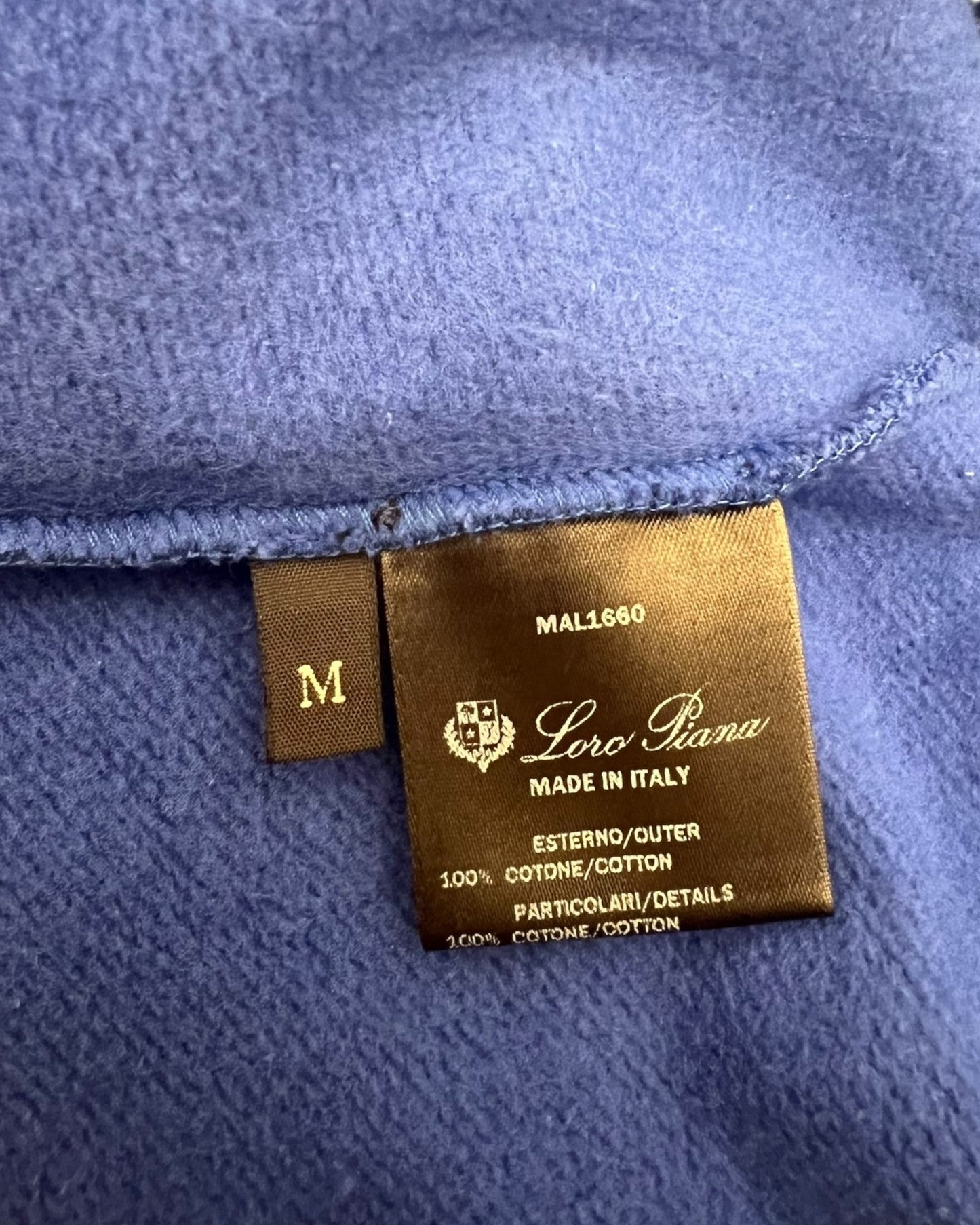 Loro Piana Royal Blue Cotton Sweatshirt – Size M - The Luxury Savvy