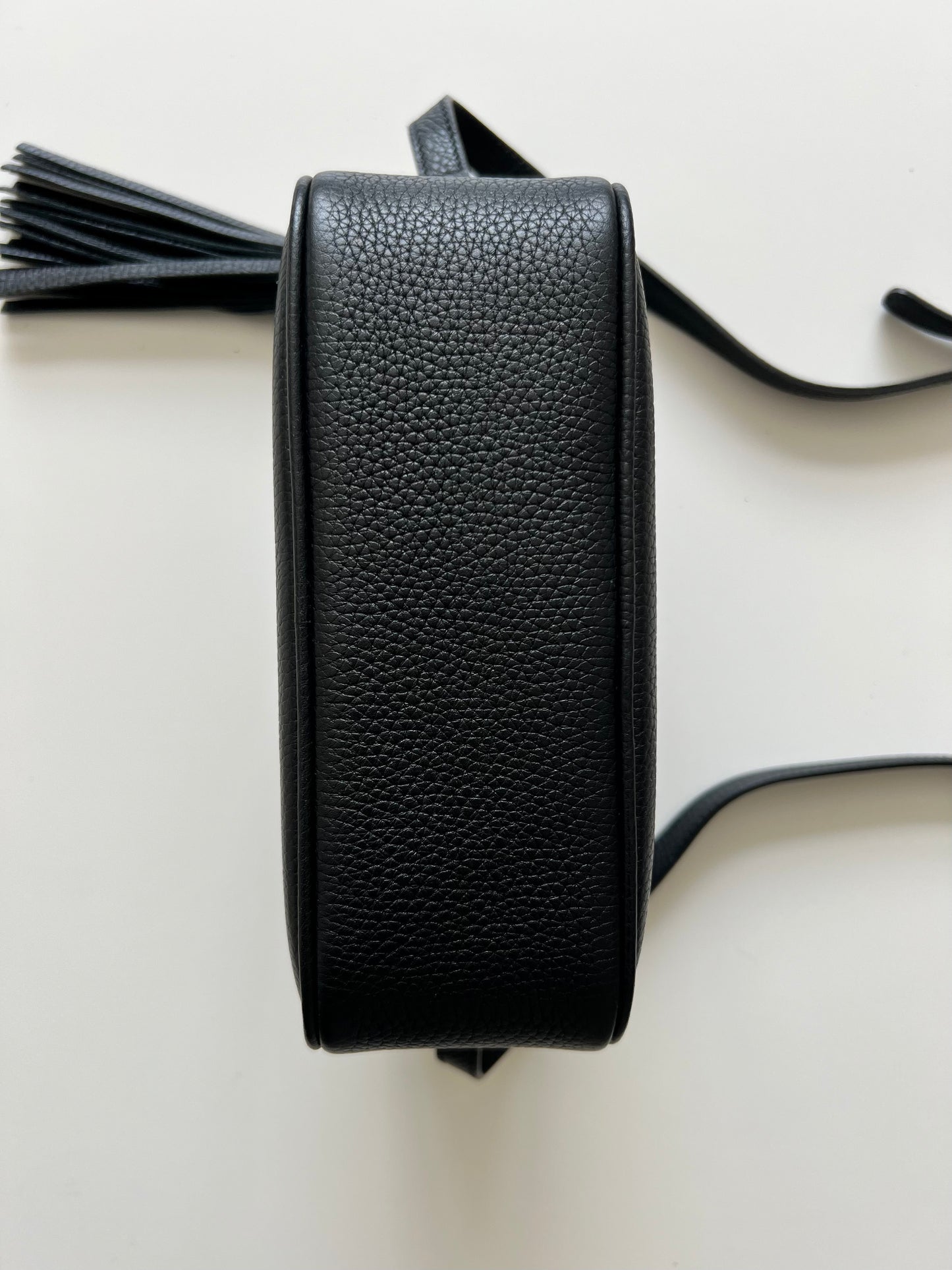 Gucci Soho Disco Crossbody Bag – Black Pebbled Leather