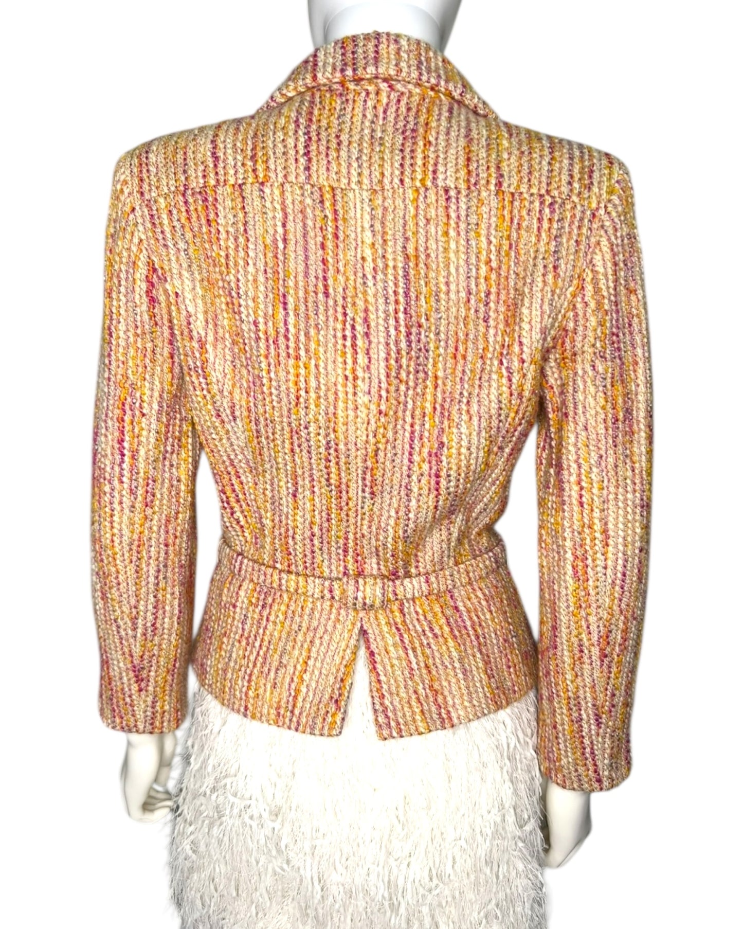 Chanel Multicoloured Lesage Fantasy Tweed Jacket with Belt - The Luxury Savvy