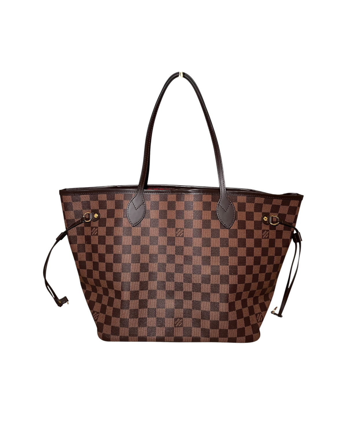 Louis Vuitton Neverfull MM Damier Ebene Canvas Tote Bag