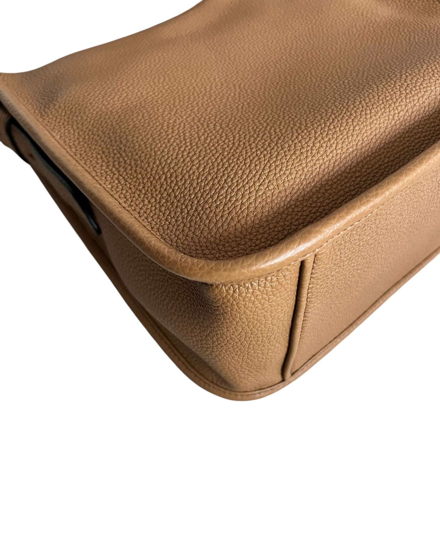 Prada Medium Leather Shoulder Bag - Tan - The Luxury Savvy