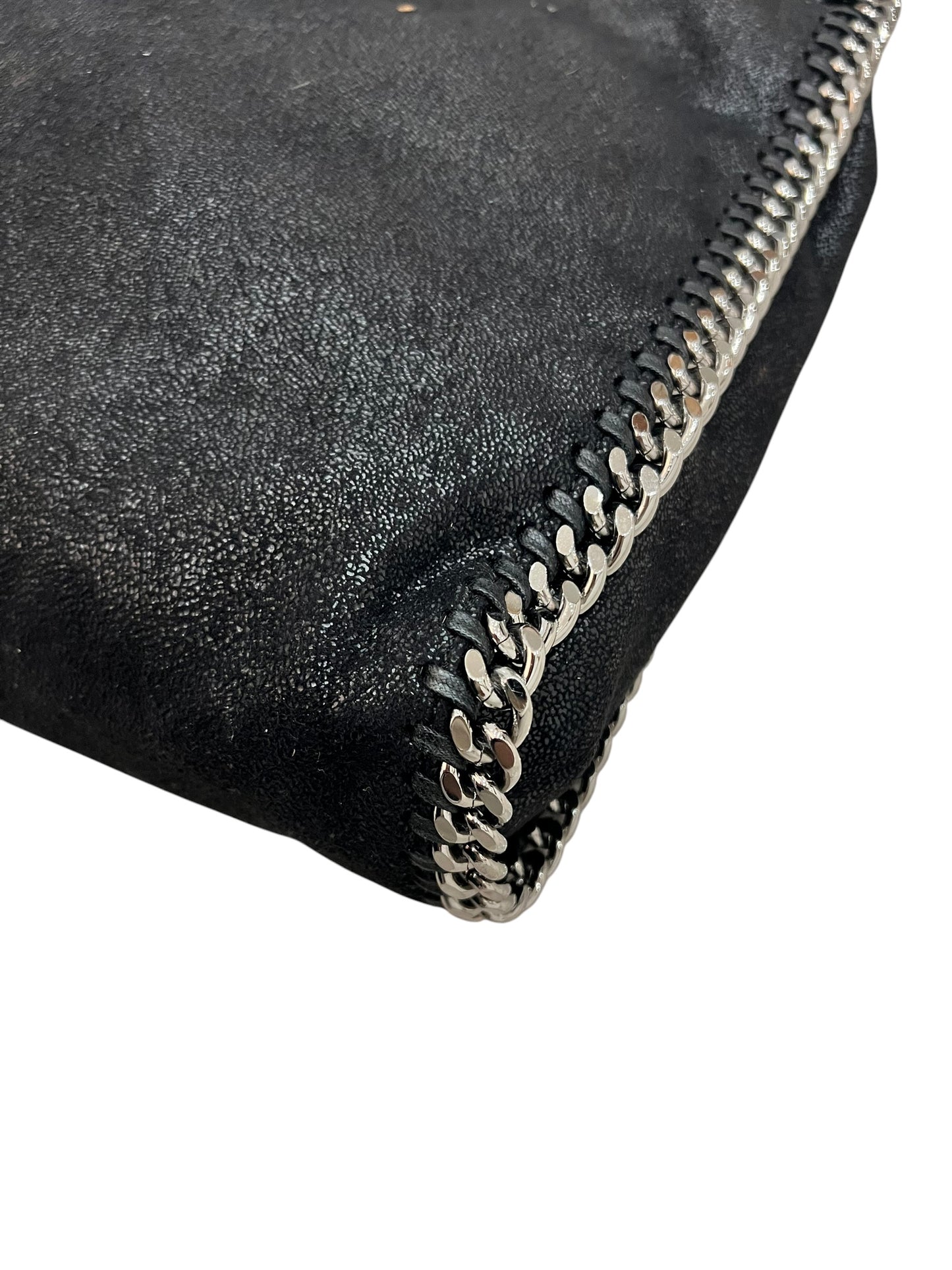 Stella McCartney Falabella Black Shaggy Deer Tote Bag