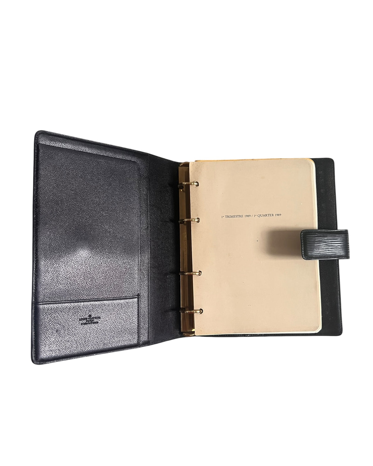 Louis Vuitton Vintage Agenda Cover PM – Black Épi Leather