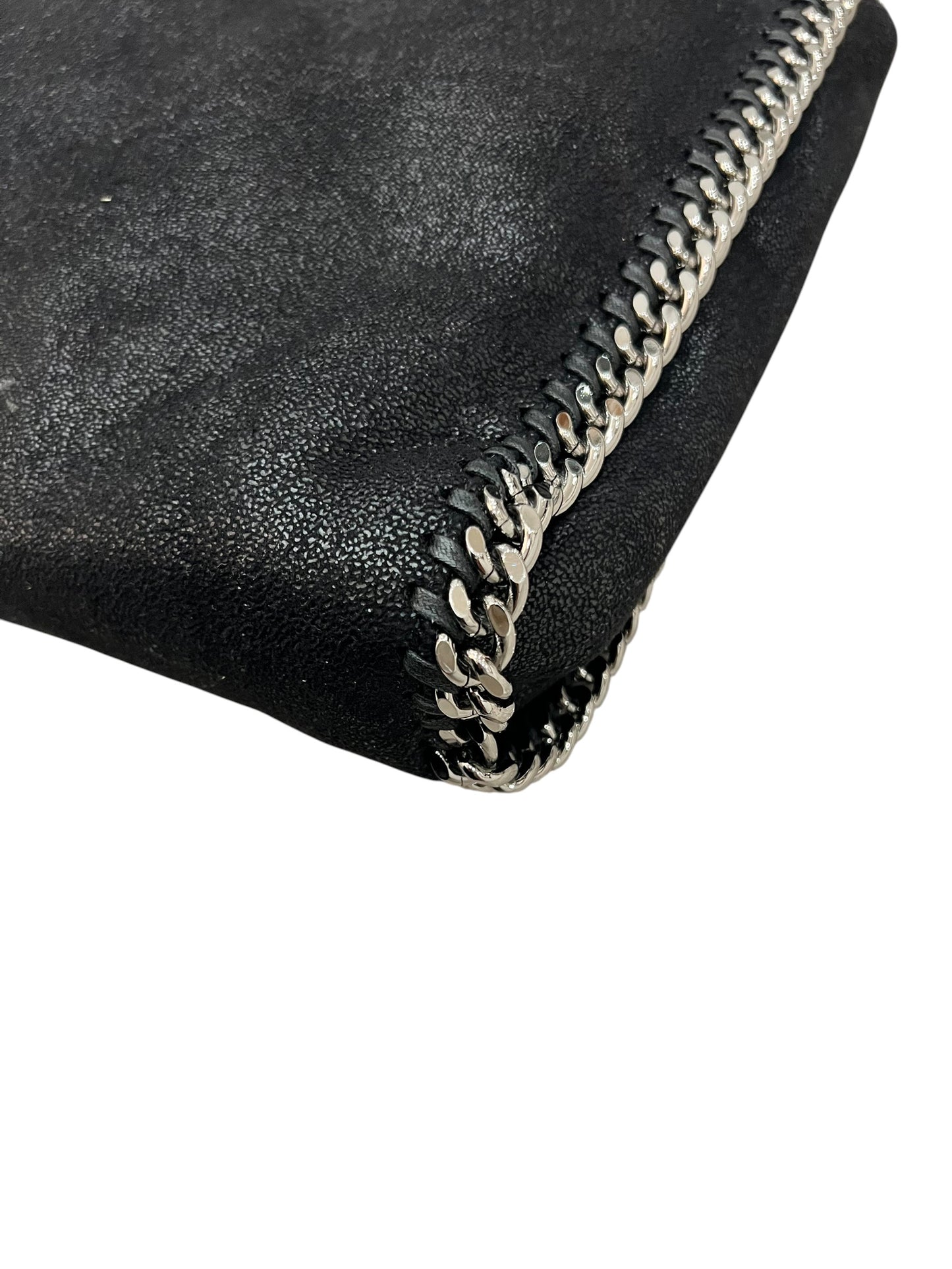 Stella McCartney Falabella Black Shaggy Deer Tote Bag