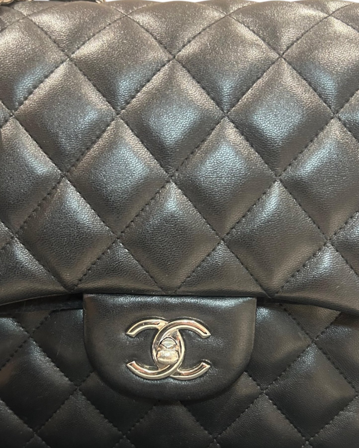 Chanel Jumbo Classic Flap Bag – Lambskin, Silver Hardware - The Luxury Savvy
