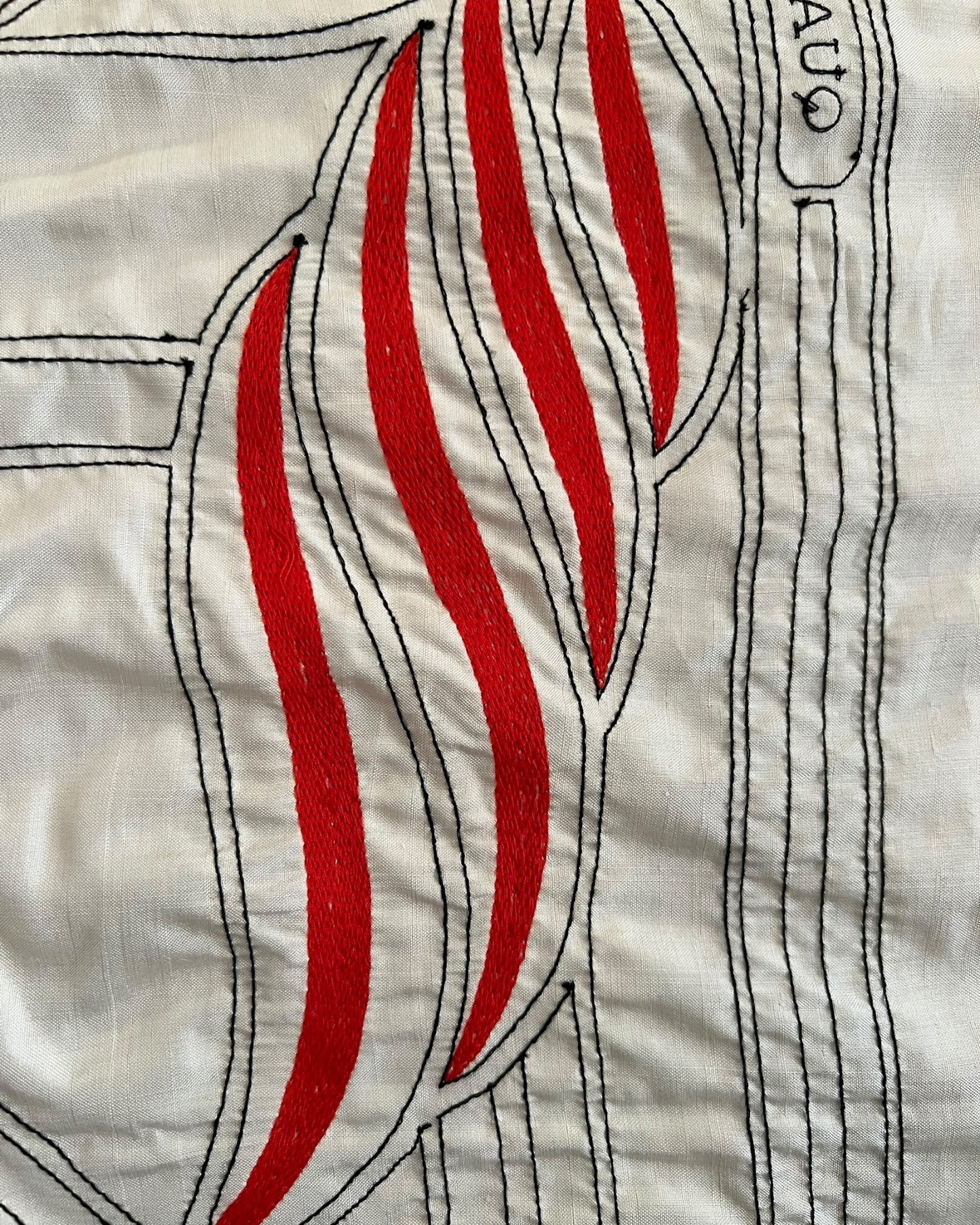 Hermès Carré 90 “Quadrige” – Hand-Embroidered Silk Scarf (Pristine — with Special Box)