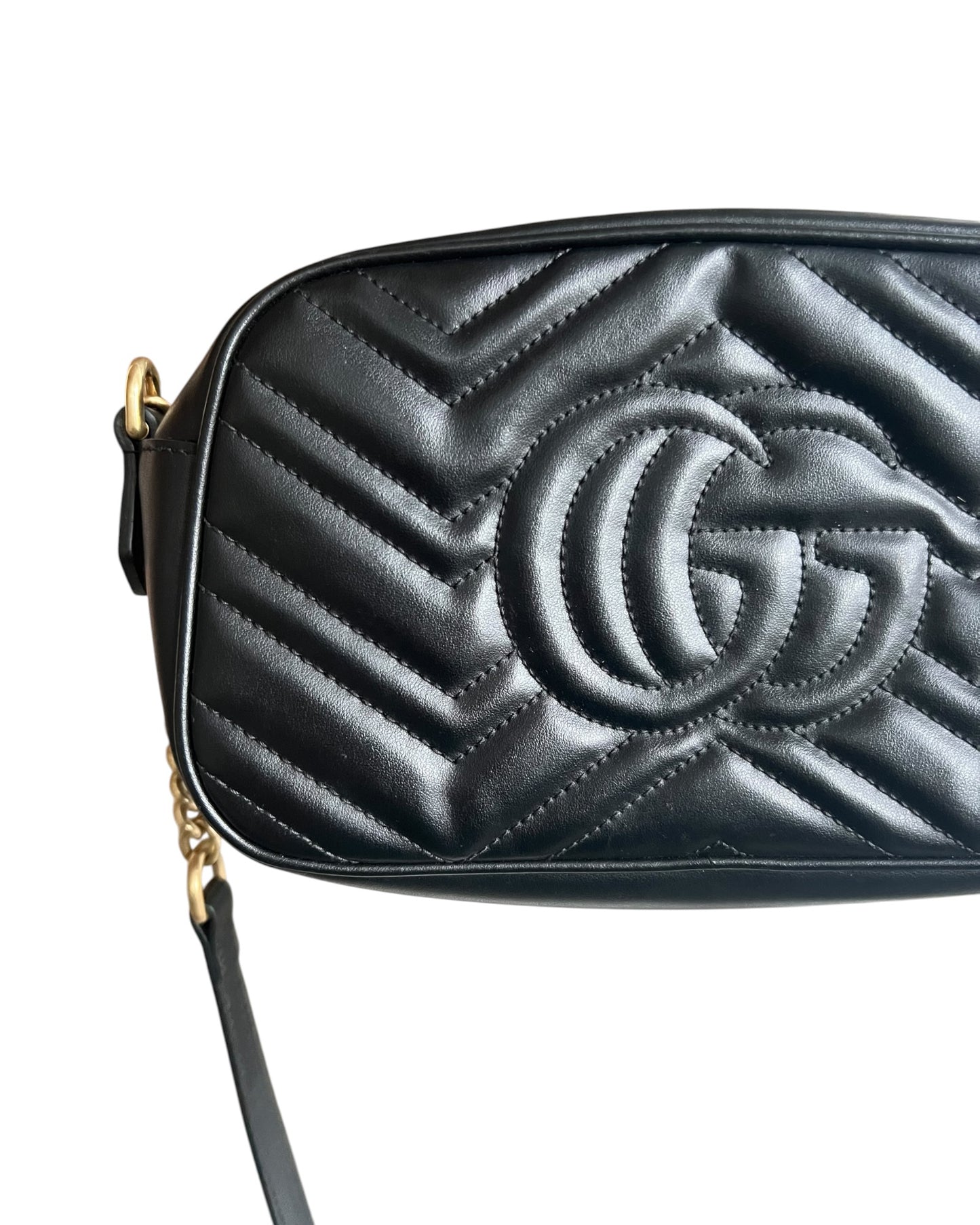 Gucci GG Marmont Small Camera Bag - Black