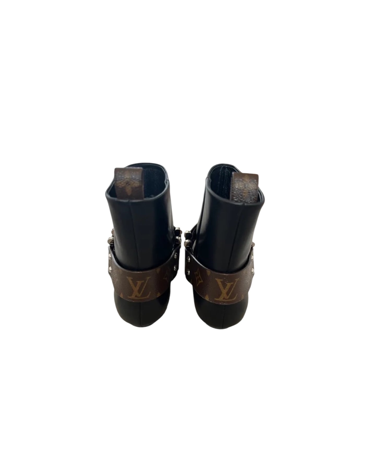 Louis Vuitton Rhapsody Ankle Boots Black Monogram | Size EU 37