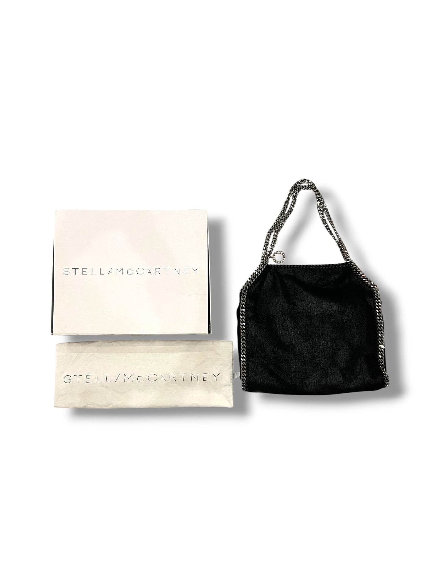 Stella McCartney Falabella Black Shaggy Deer Tote Bag