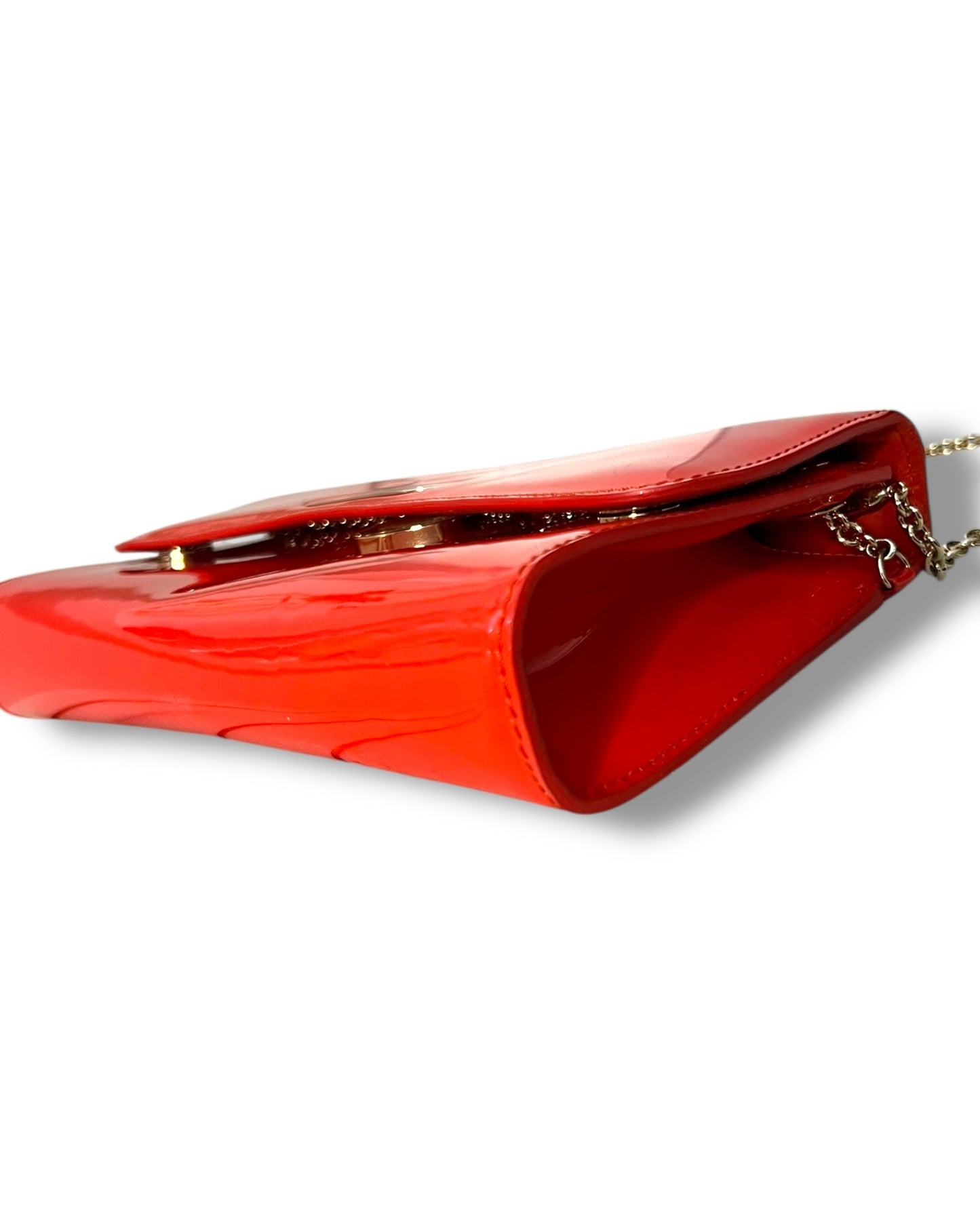 Christian Louboutin Riviera Clutch – Red Patent Calf