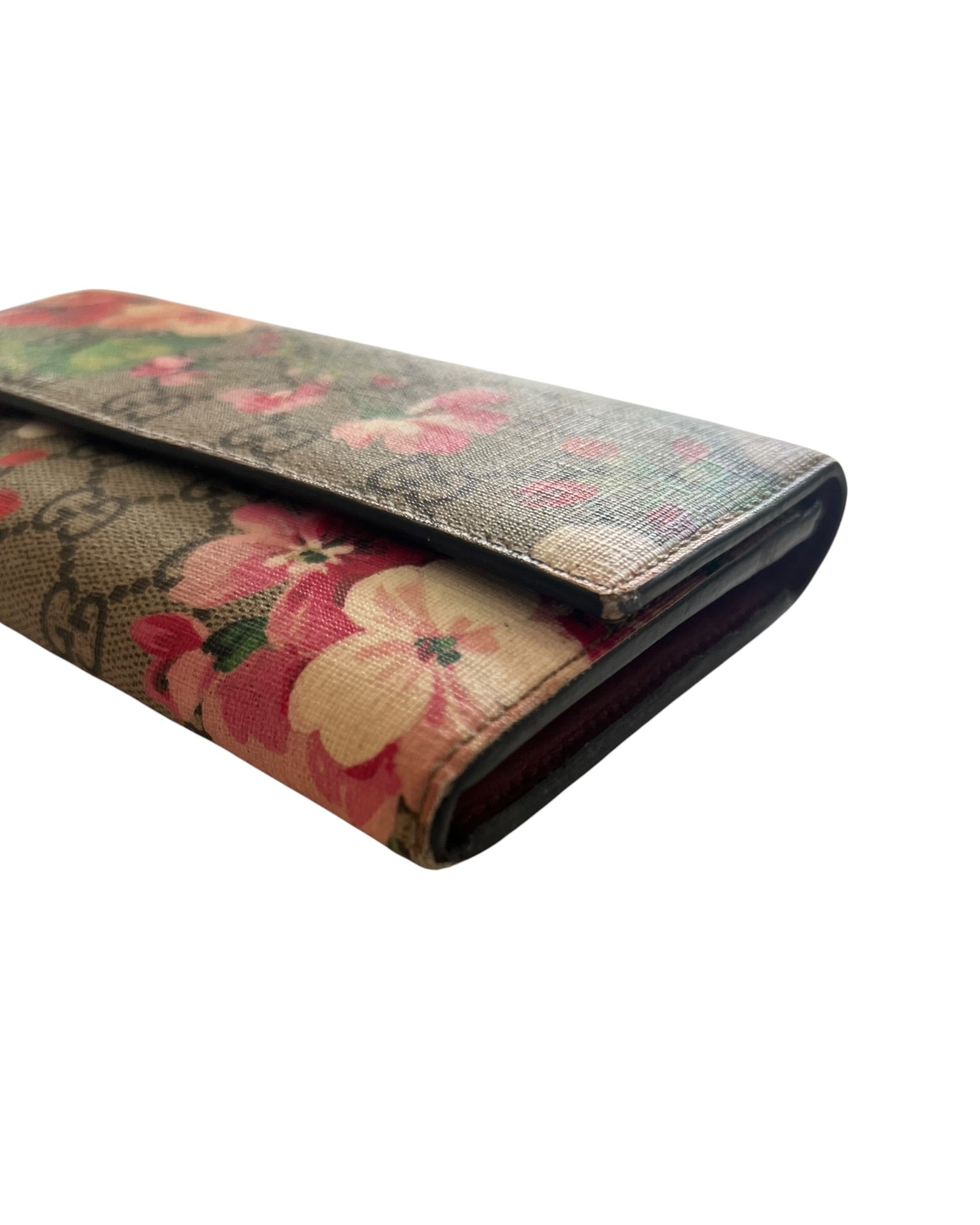 Gucci Blooms GG Supreme Continental Wallet - The Luxury Savvy