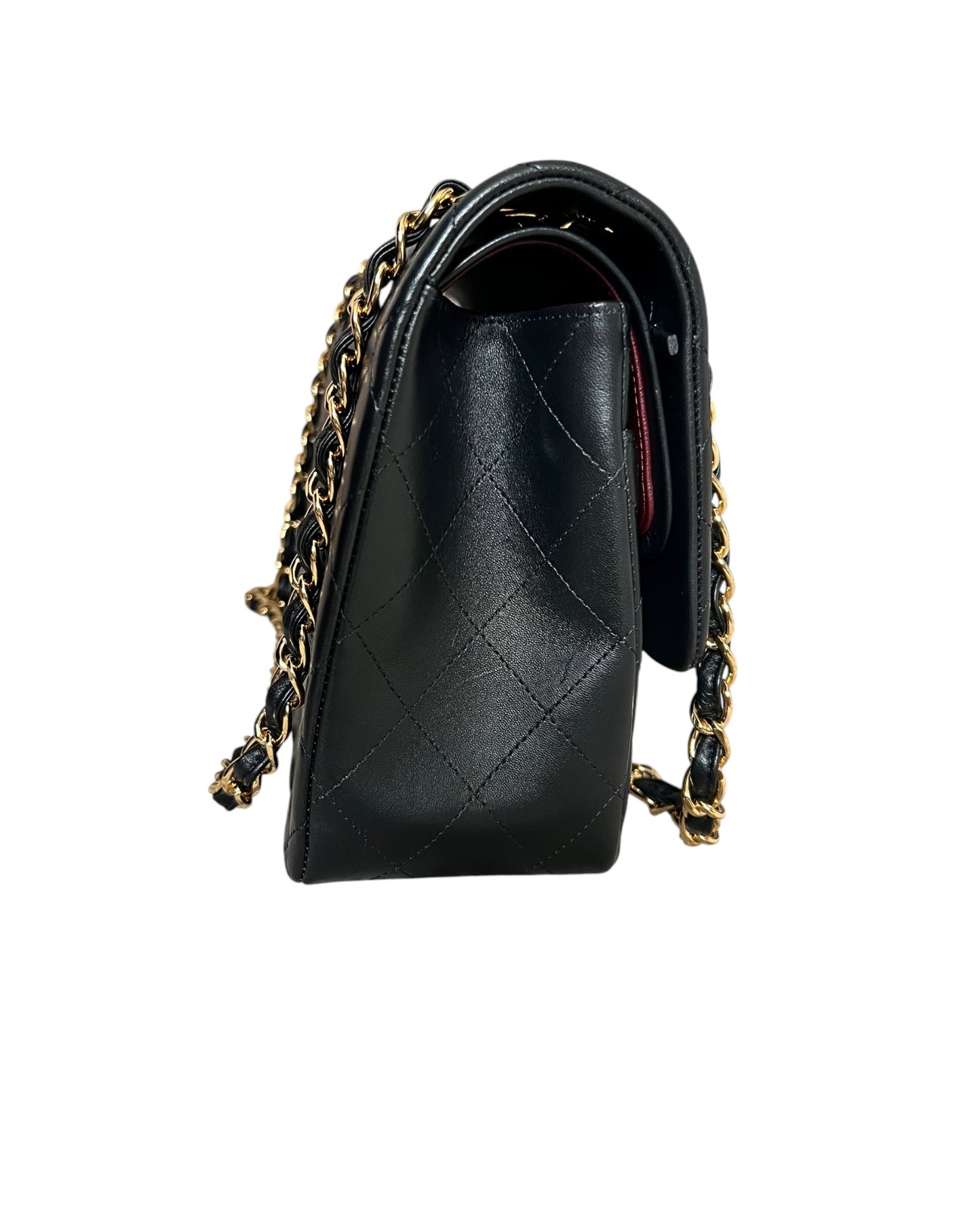 Chanel Classic Flap Jumbo – Black Lambskin Leather – Gold-Tone Hardware
