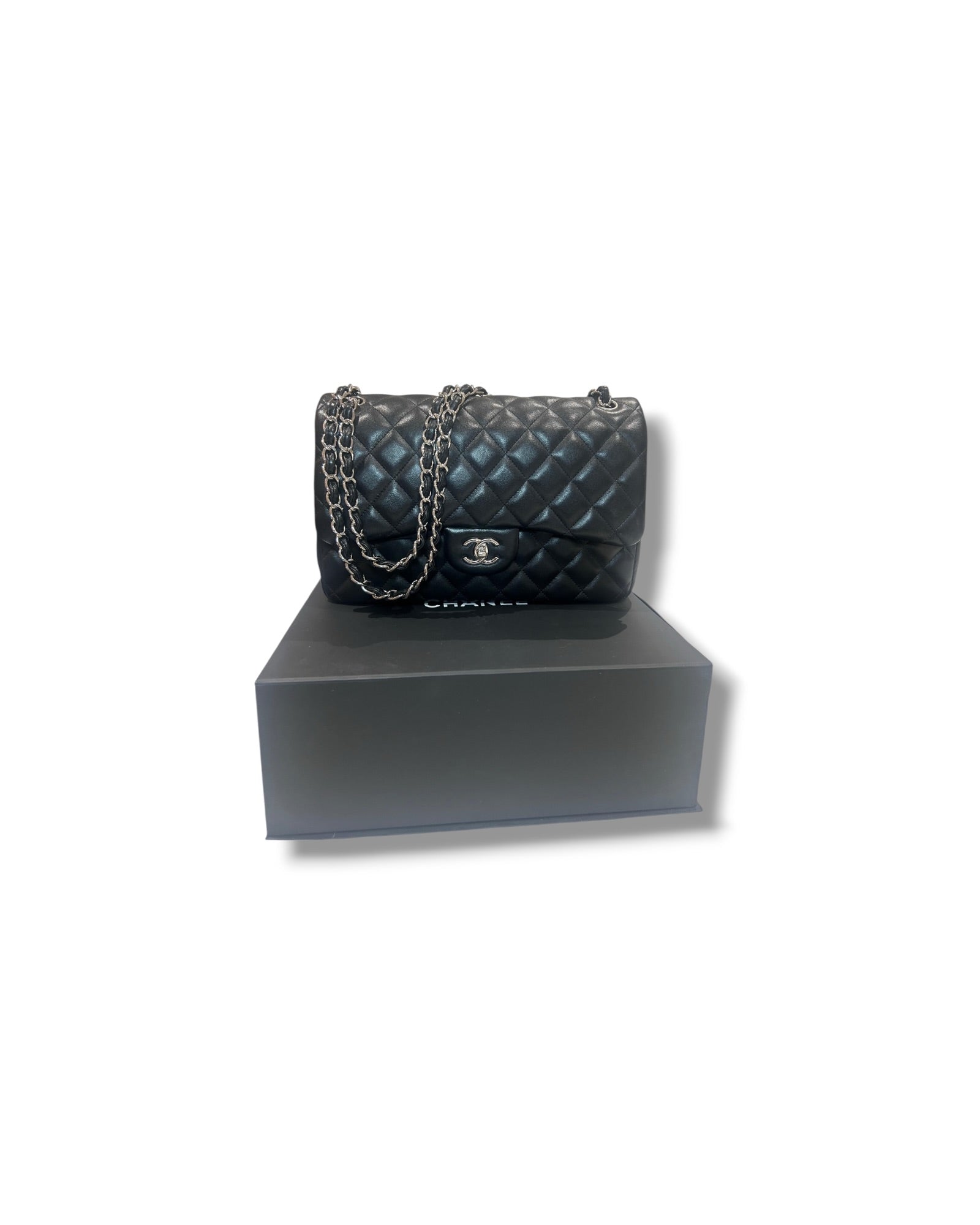 Chanel Jumbo Classic Flap Bag – Lambskin, Silver Hardware - The Luxury Savvy