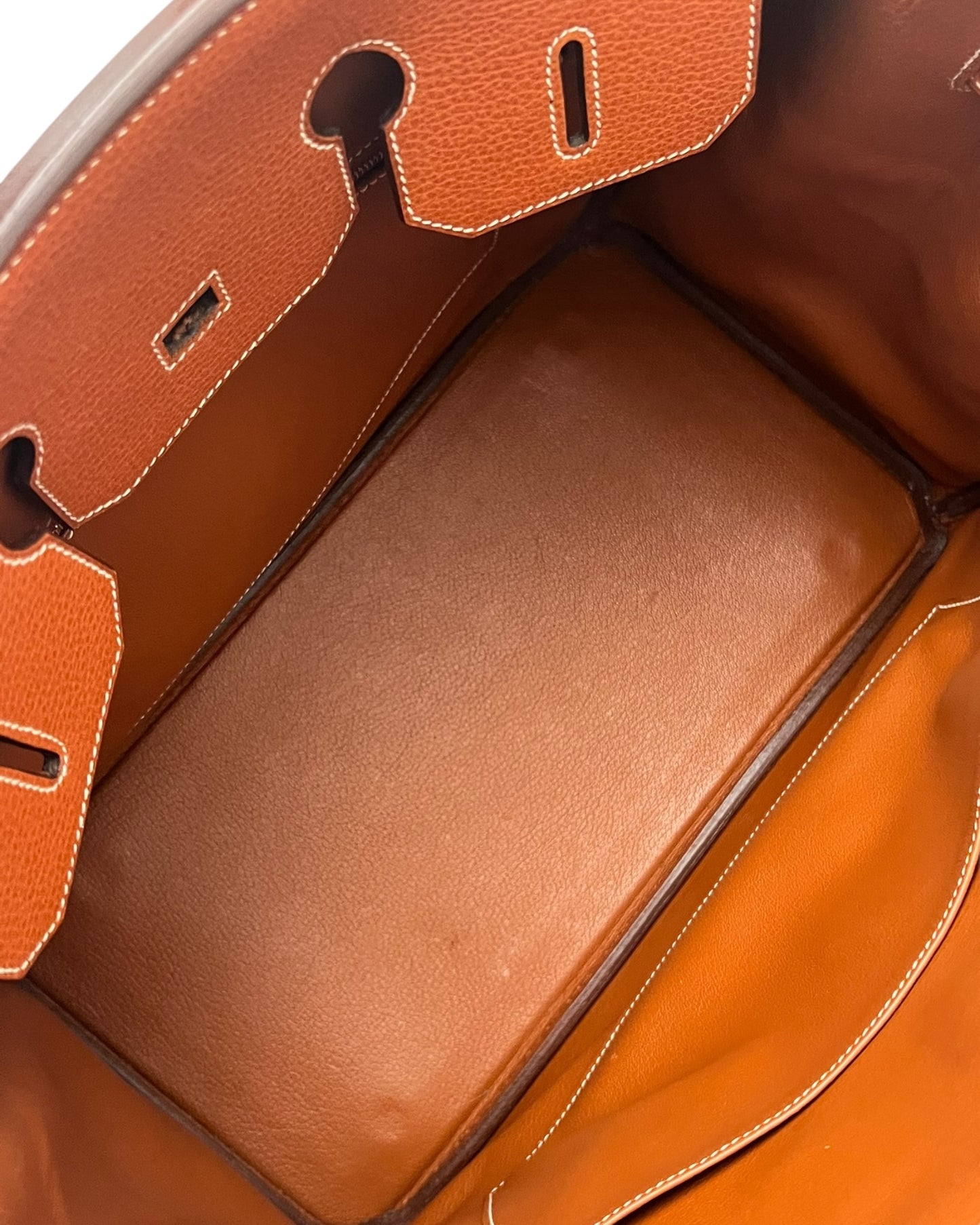 Hermès Birkin 35 Brique Togo with Palladium Hardware (2006) – Full Set