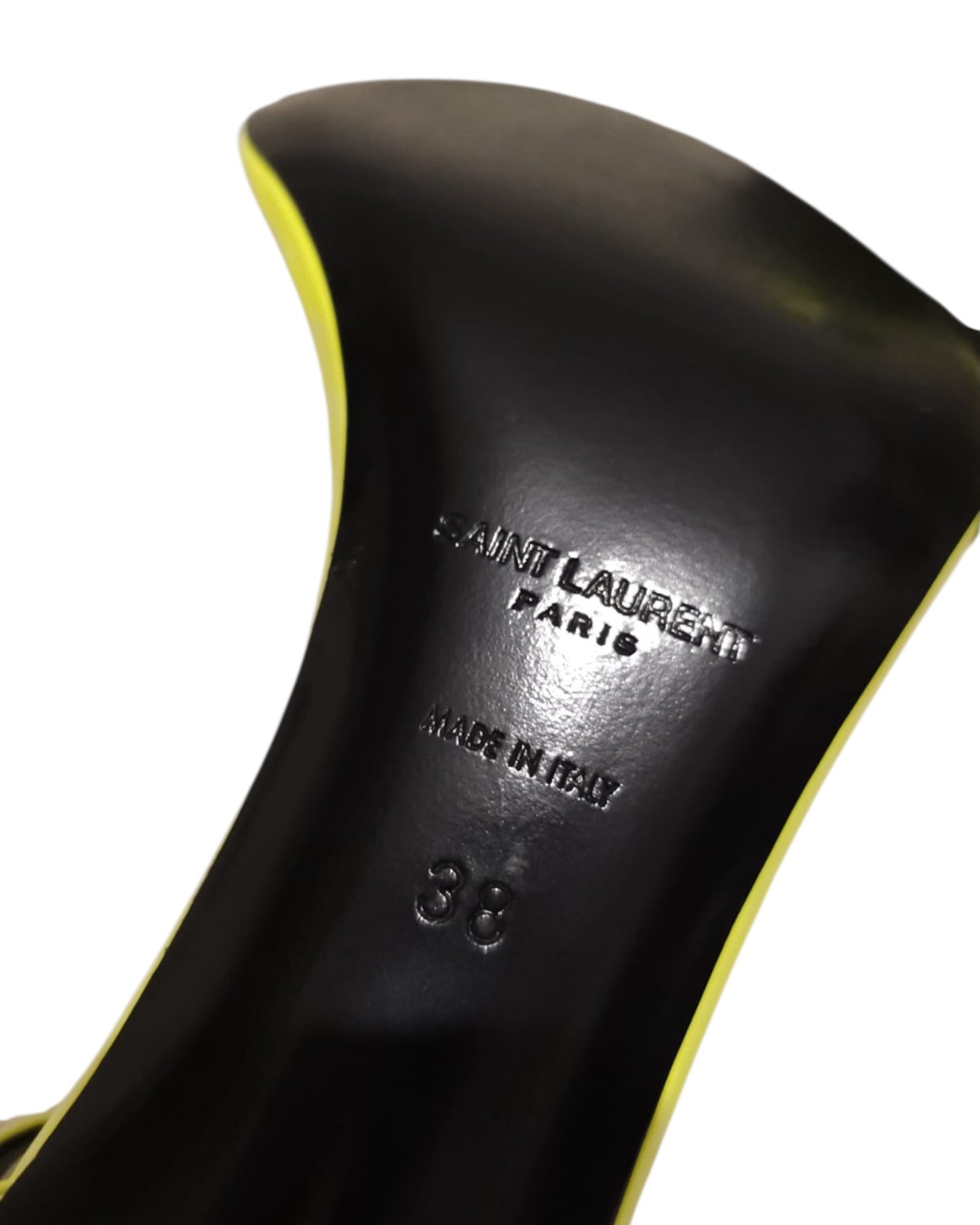 Saint Laurent Sandals | Neon Yellow - The Luxury Savvy