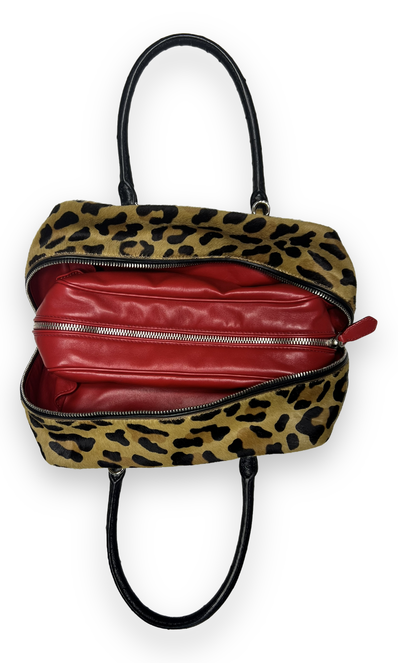 PRADA PONY SKIN & OSTRICH INSIDE BAG - The Luxury Savvy