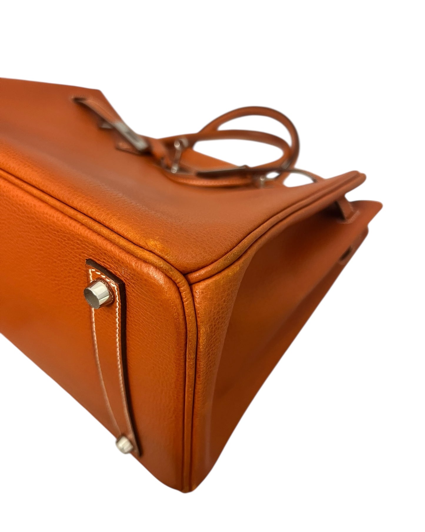 Hermès Birkin 35 Brique Togo with Palladium Hardware (2006) – Full Set