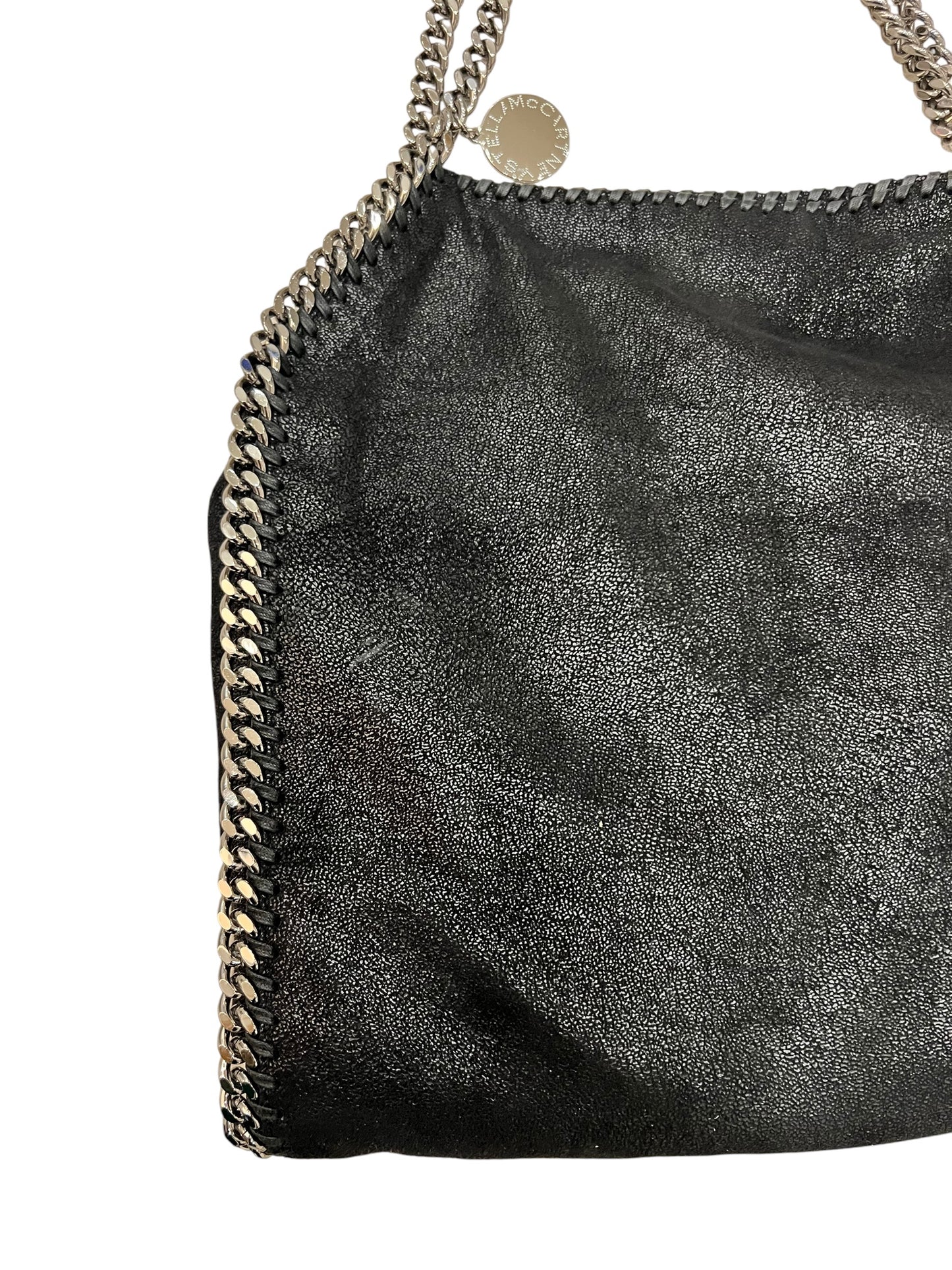 Stella McCartney Falabella Black Shaggy Deer Tote Bag