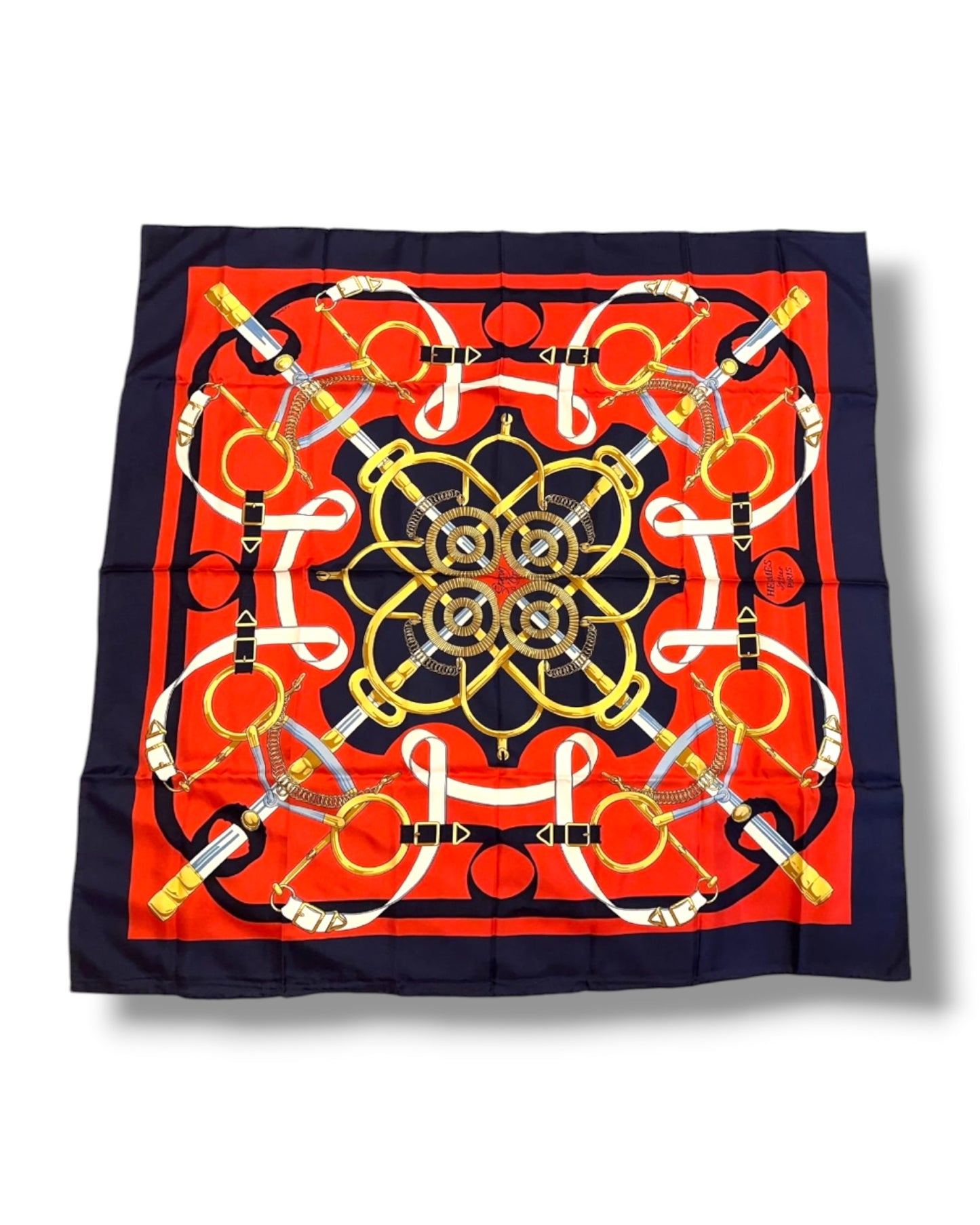 Hermès Eperon d’Or 90 Silk Scarf