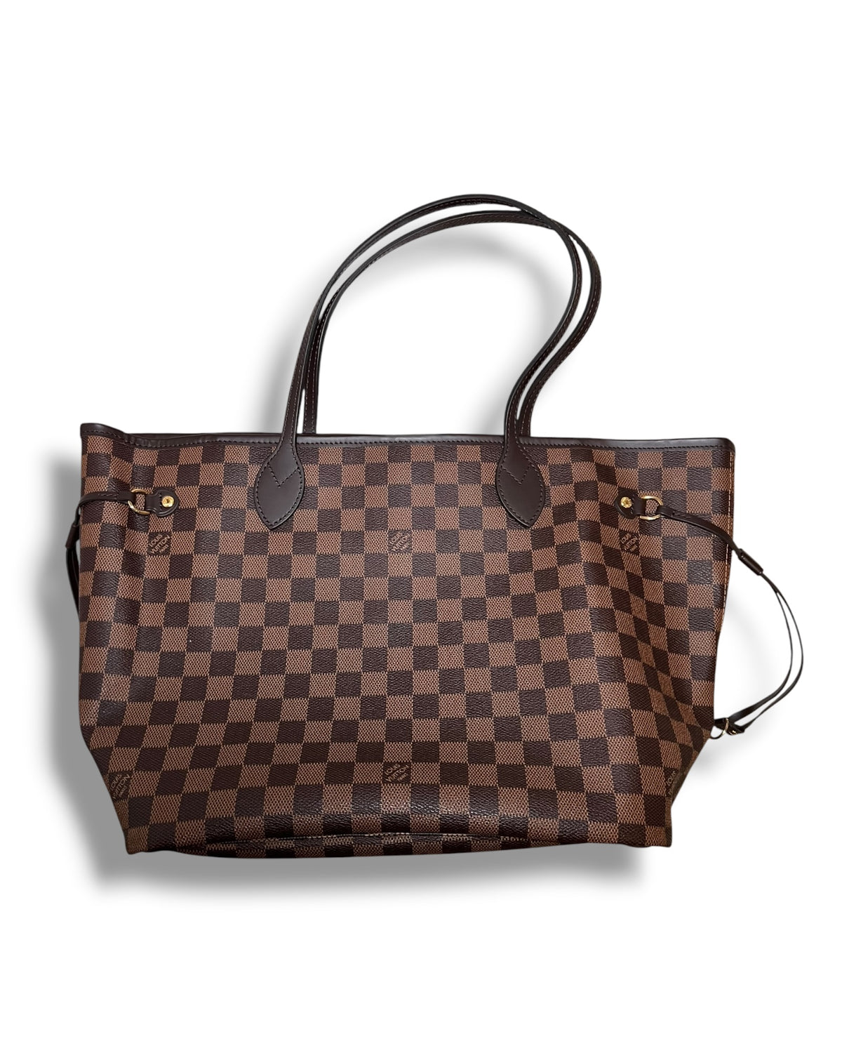 Louis Vuitton Neverfull MM Damier Ebene Canvas Tote Bag