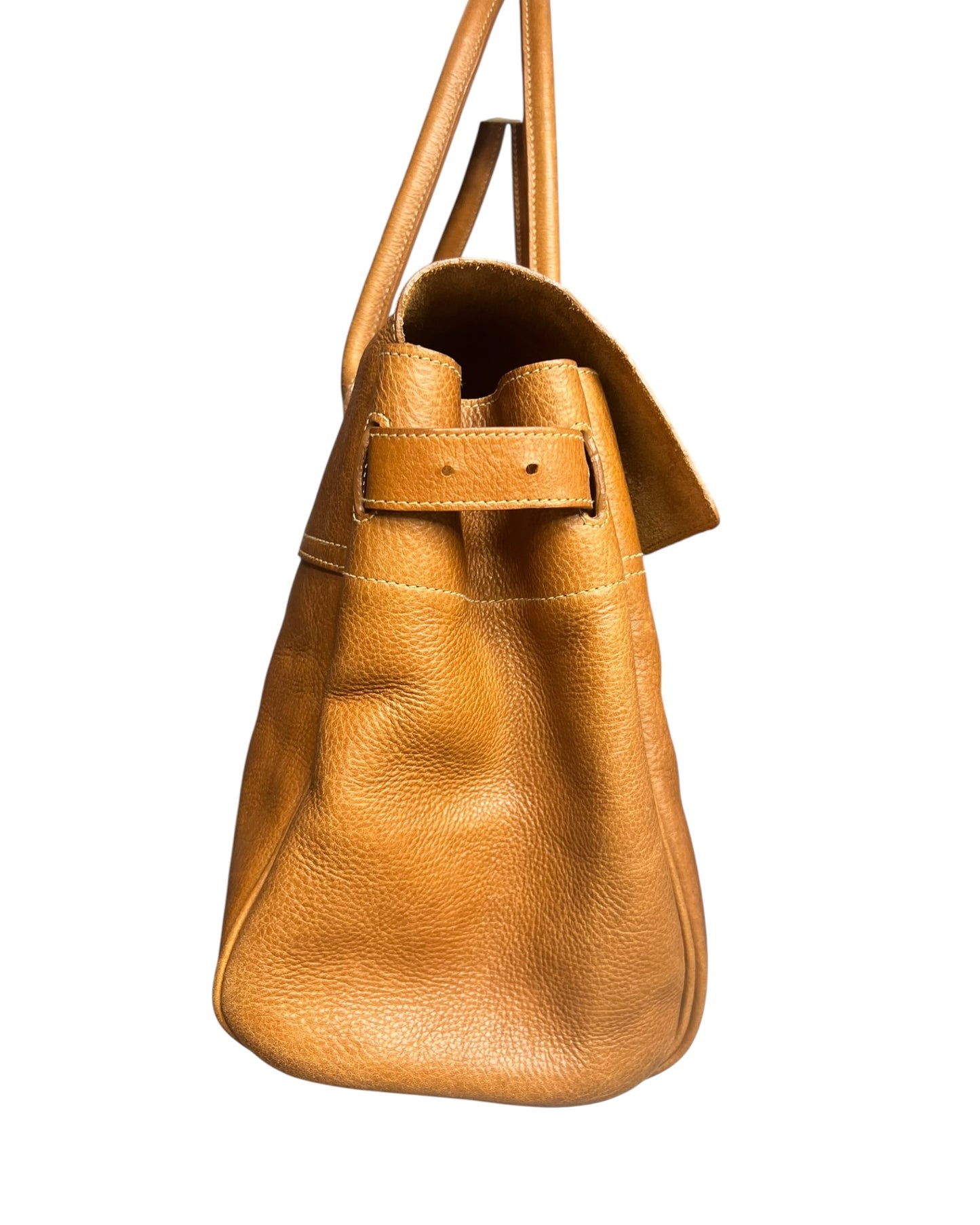 Mulberry Bayswater Small Classic Grain Leather Bag in Oak - The Luxury Savvy