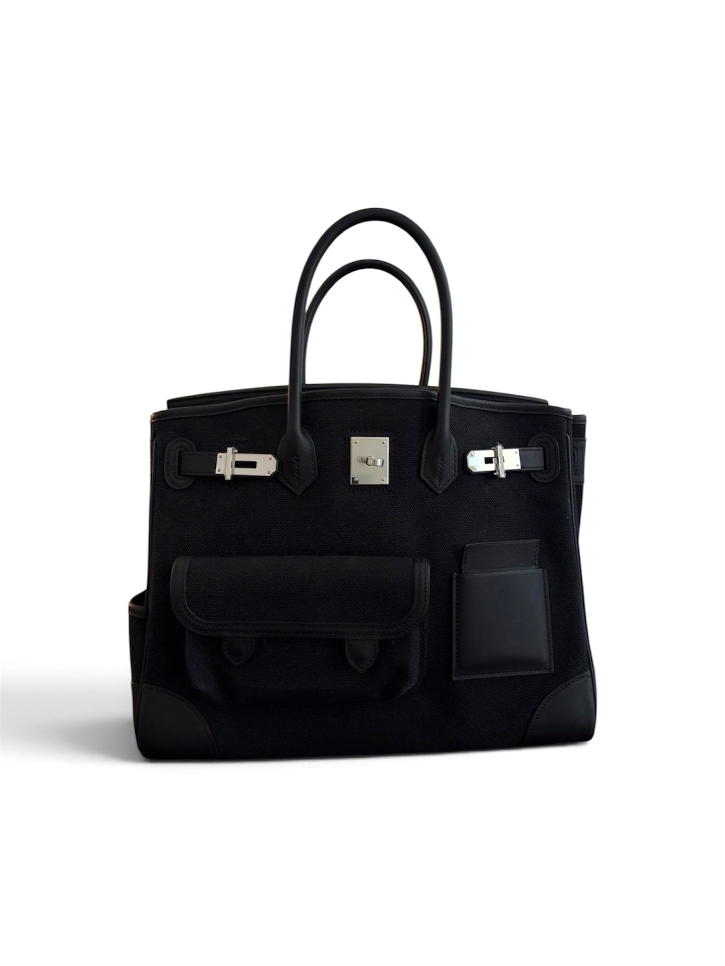 Hermès Cargo Birkin 35 - Noir – Full Set – Palladium Hardware