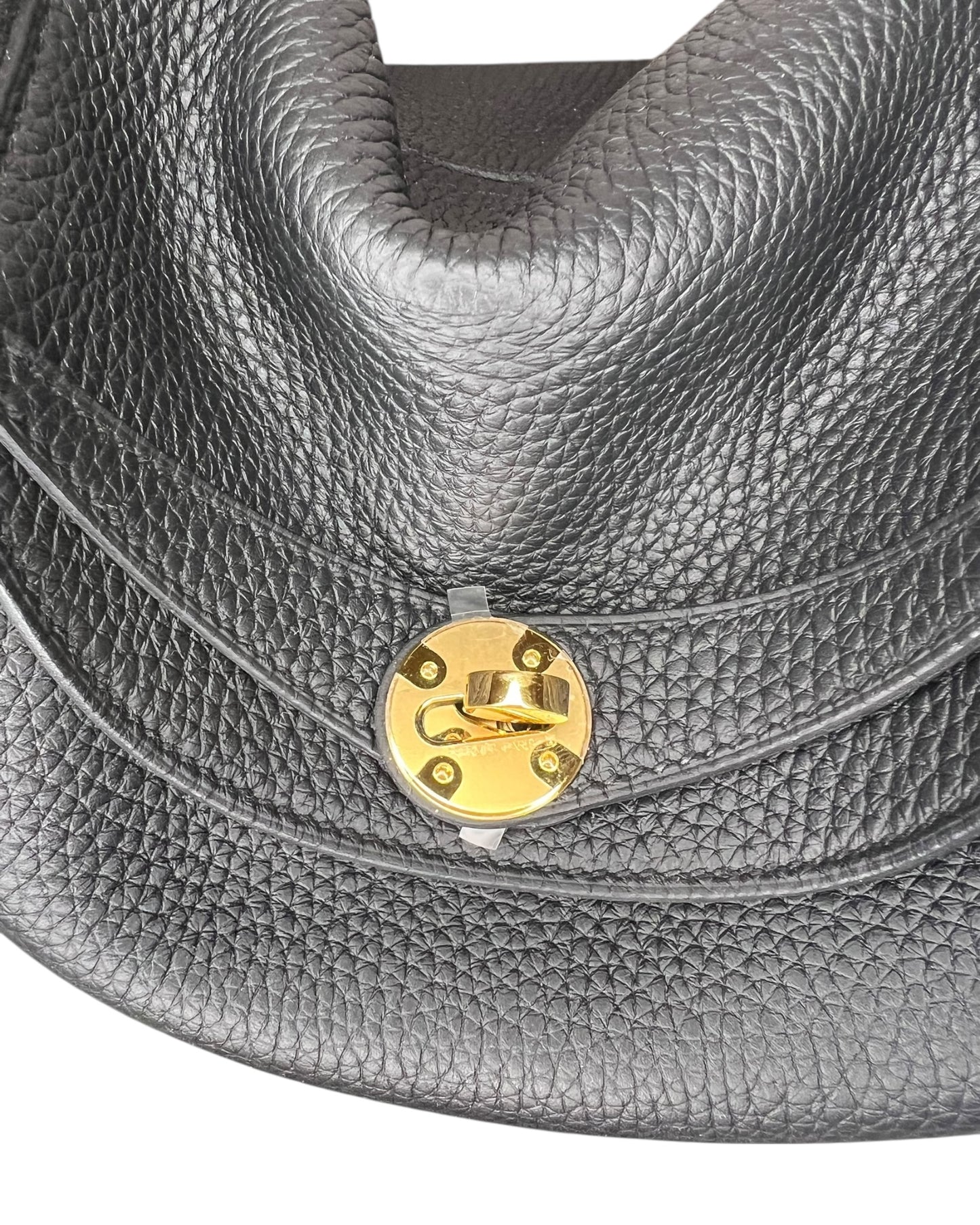 Hermès Lindy 26 – Black Clemence Leather with Gold Hardware (K Stamp 2025)