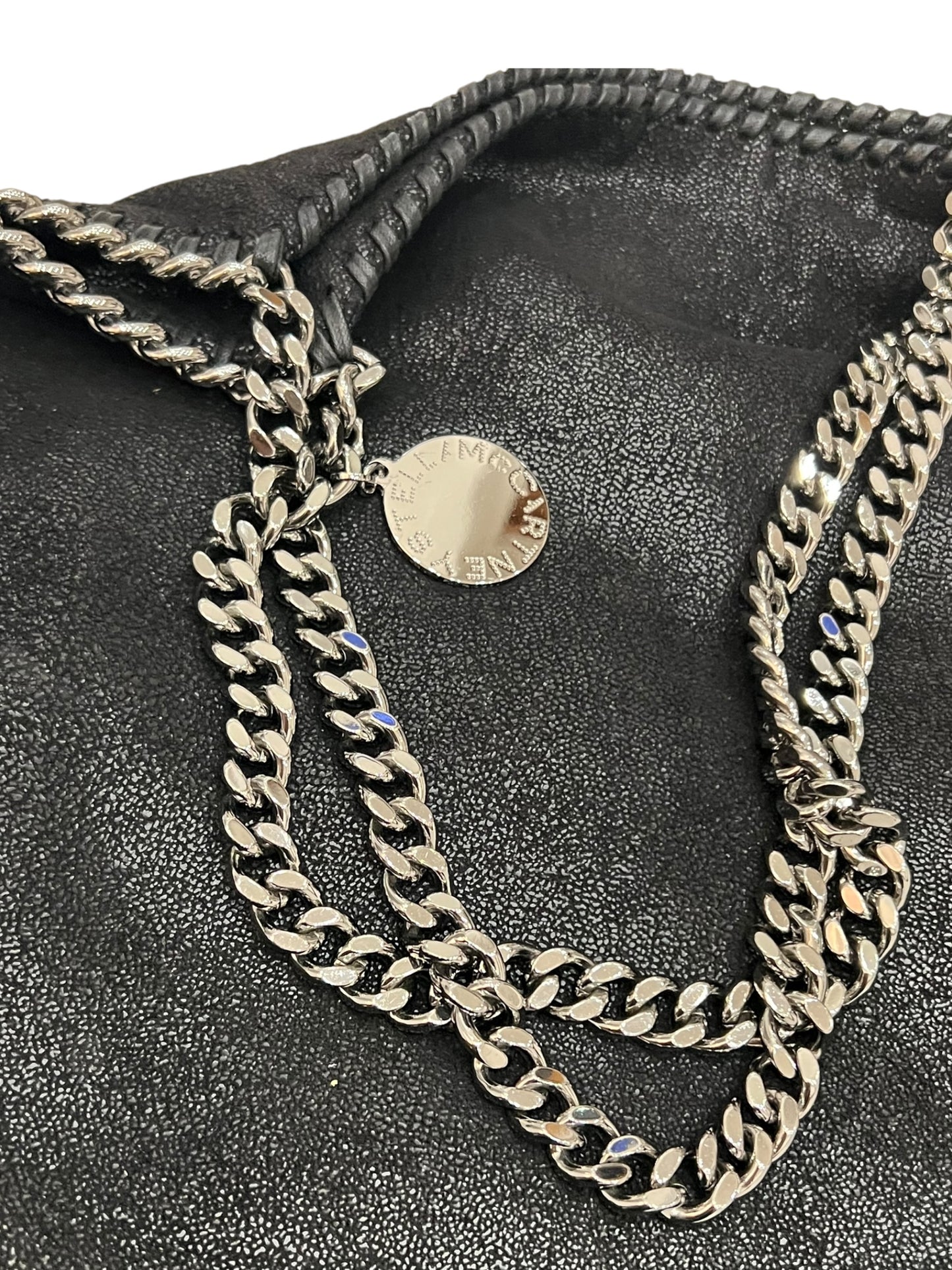 Stella McCartney Falabella Black Shaggy Deer Tote Bag