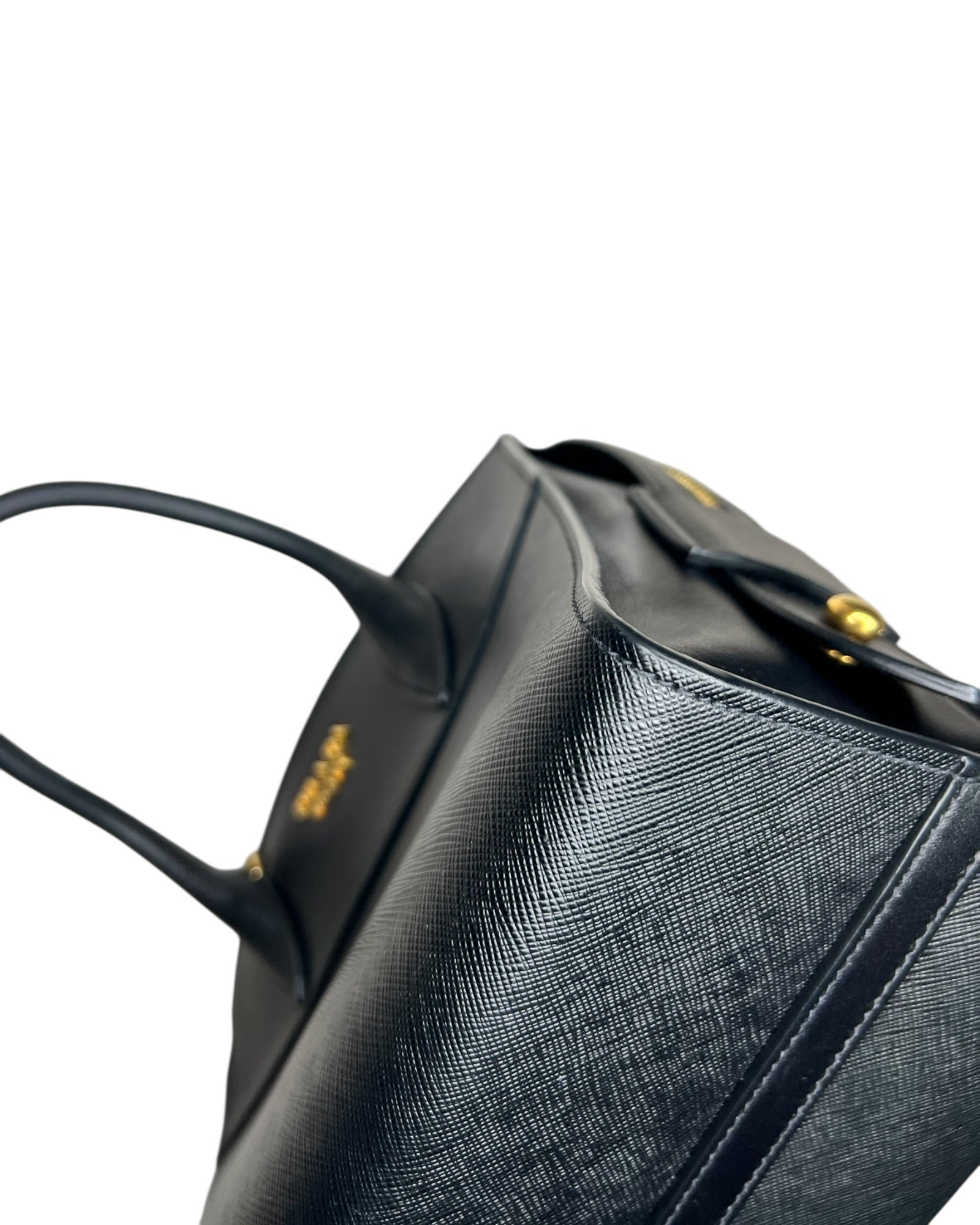 Prada Saffiano City Tote Bag – Black (Nero) - The Luxury Savvy
