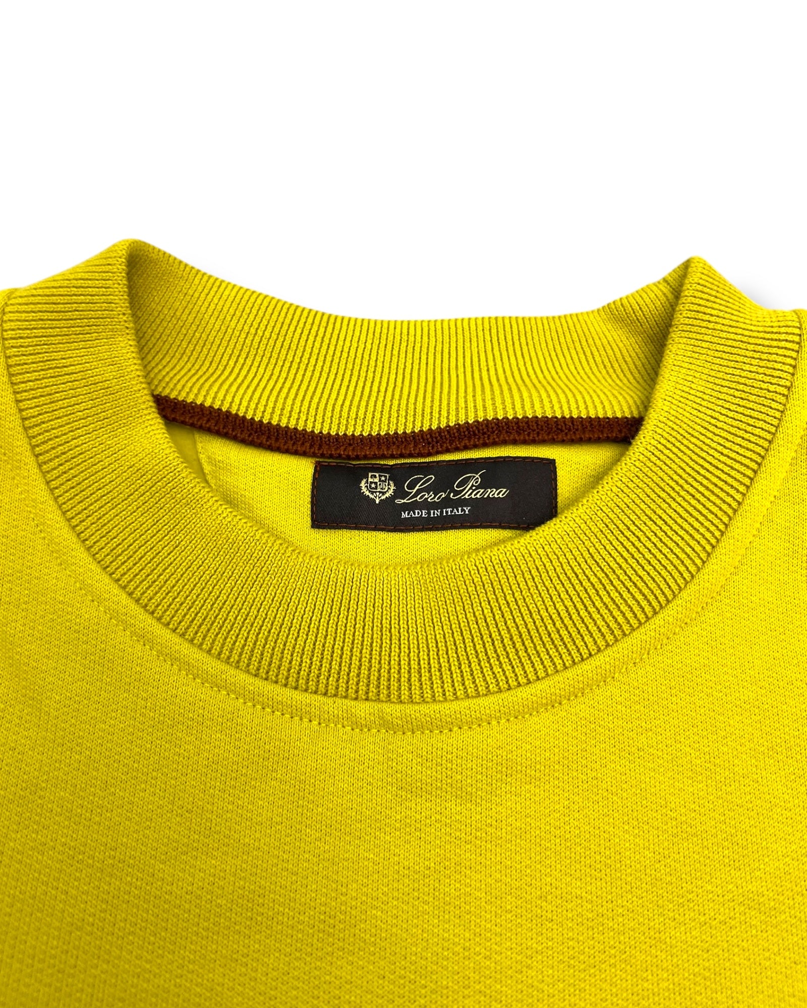 Loro Piana Yellow Cotton Sweatshirt – Size M - The Luxury Savvy
