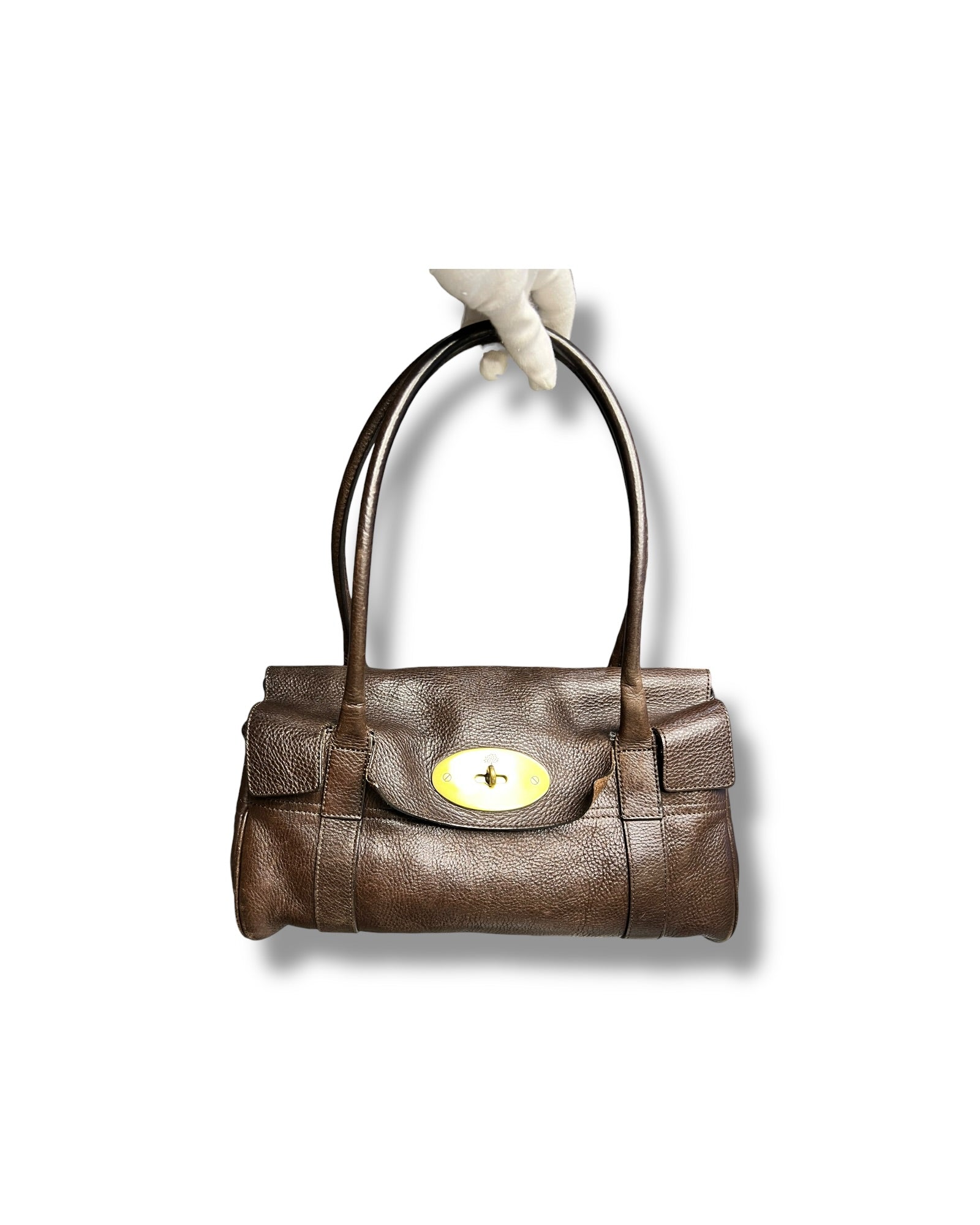 Pre-Loved Mulberry Bayswater - East West - Brown Leather Bag - The Luxury Savvy