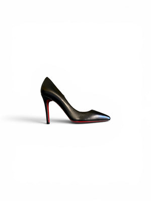 Christian Louboutin Kate 100 Pumps – Black Leather | Size 36.5