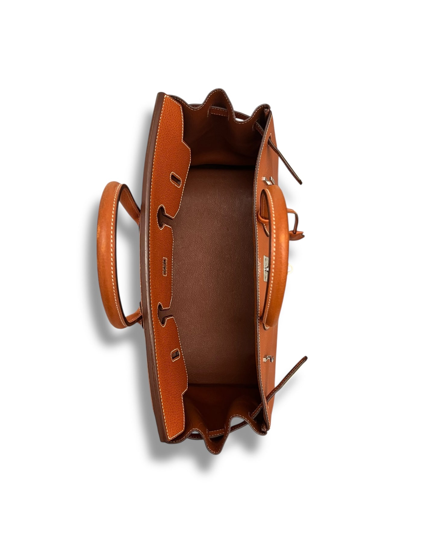 Hermès Birkin 35 Brique Togo with Palladium Hardware (2006) – Full Set