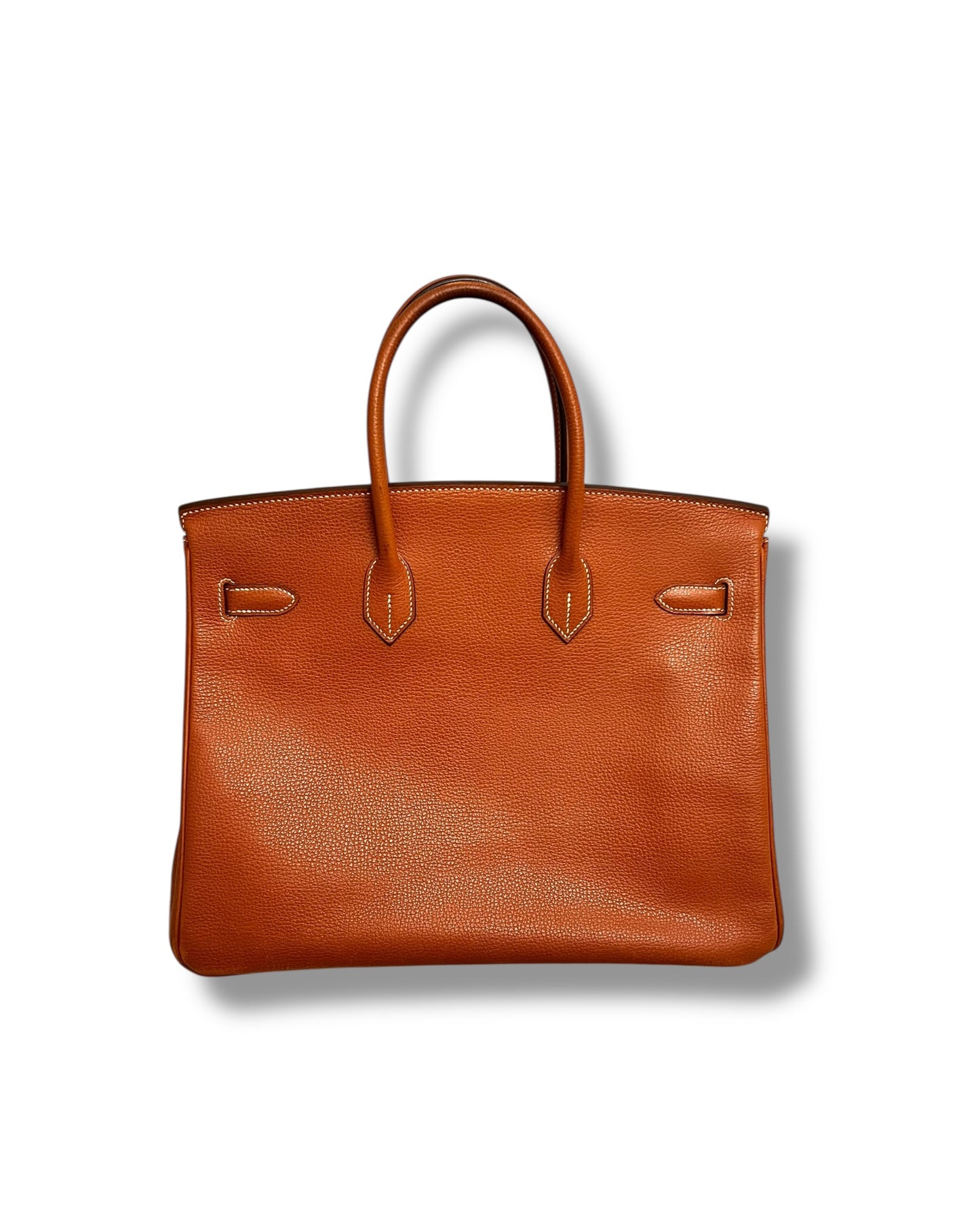 Hermès Birkin 35 Brique Togo with Palladium Hardware (2006) – Full Set