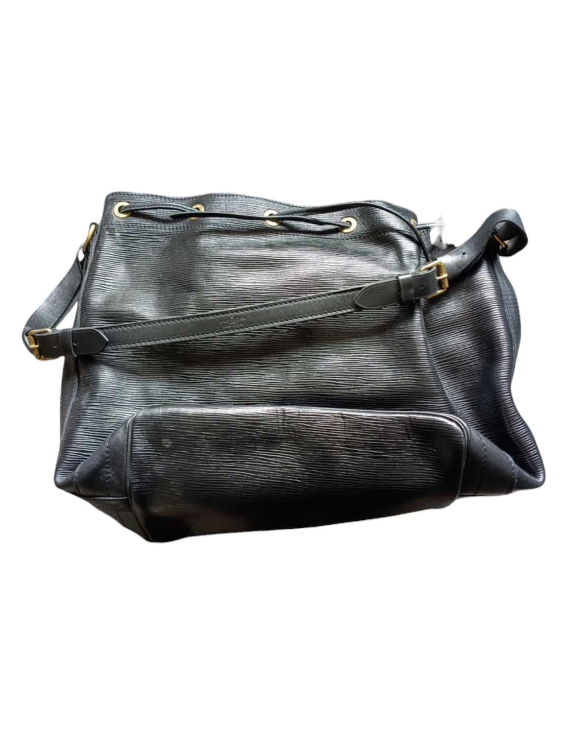 Louis Vuitton Vintage Noé Bucket Bag Black Epi Leather Gold-Tone Hardware
