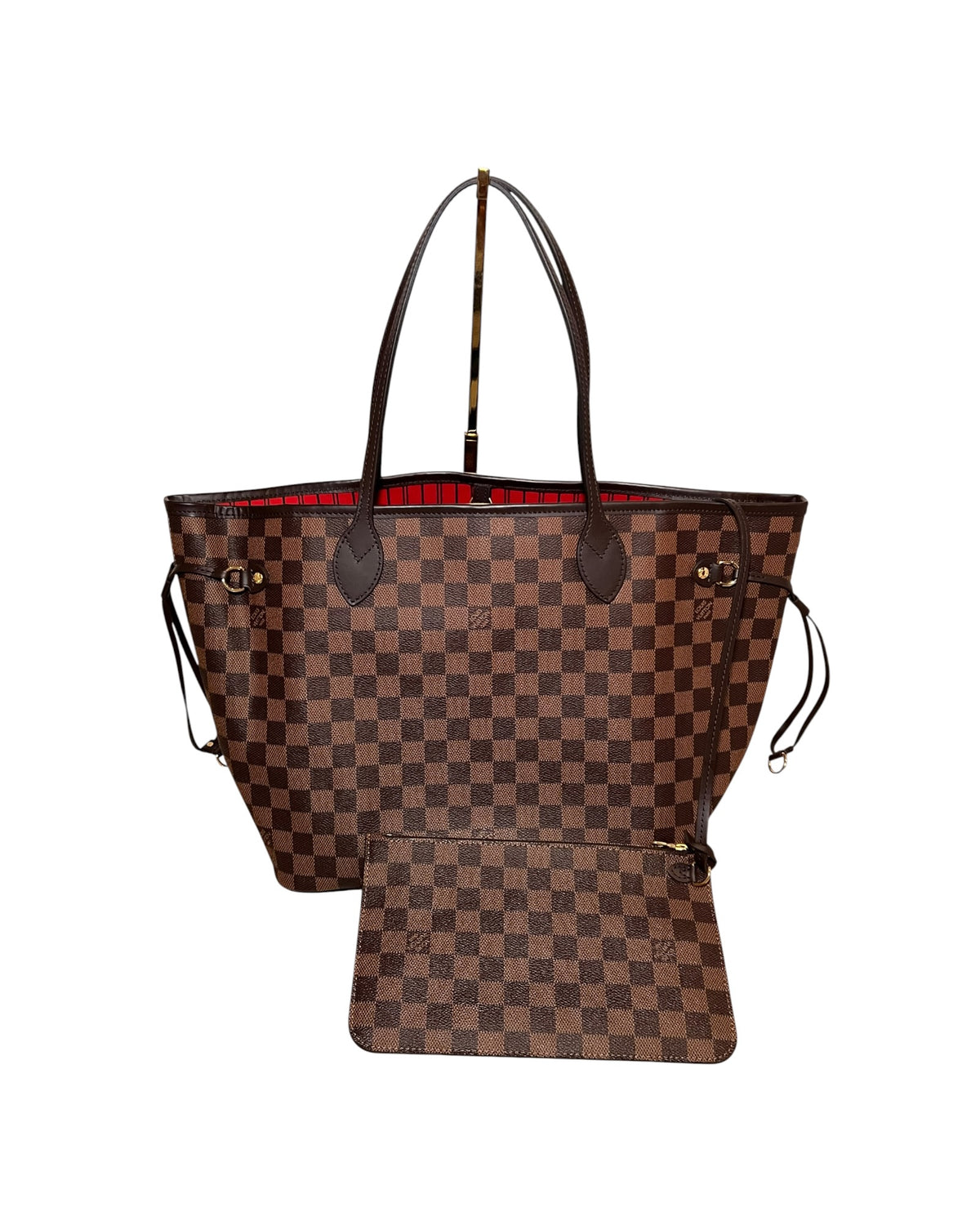 Louis Vuitton Neverfull MM Damier Ebene Canvas Tote Bag